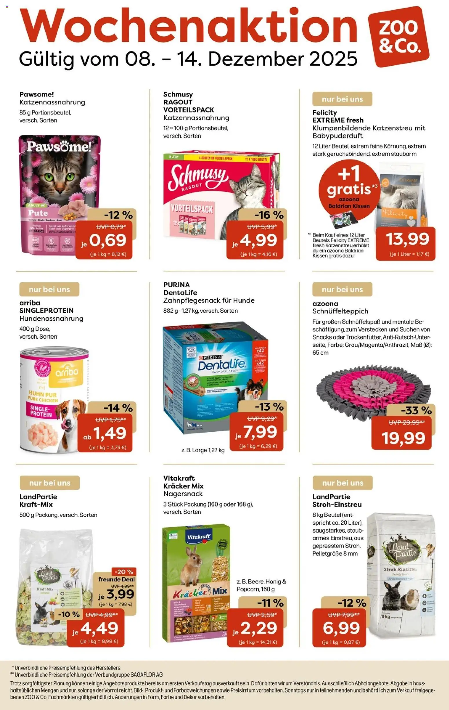 Zoo & co Prospekt – gültig ab 08.12.2025 | Seite: 1 | Produkte: Pute, Kissen