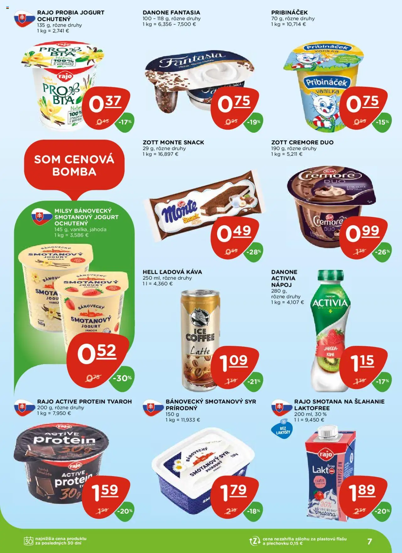 Terno leták │ platný od 24.07.2025 | Strana: 7 | Produkty: Káva, Protein, Kiwi, Smotana na šľahanie