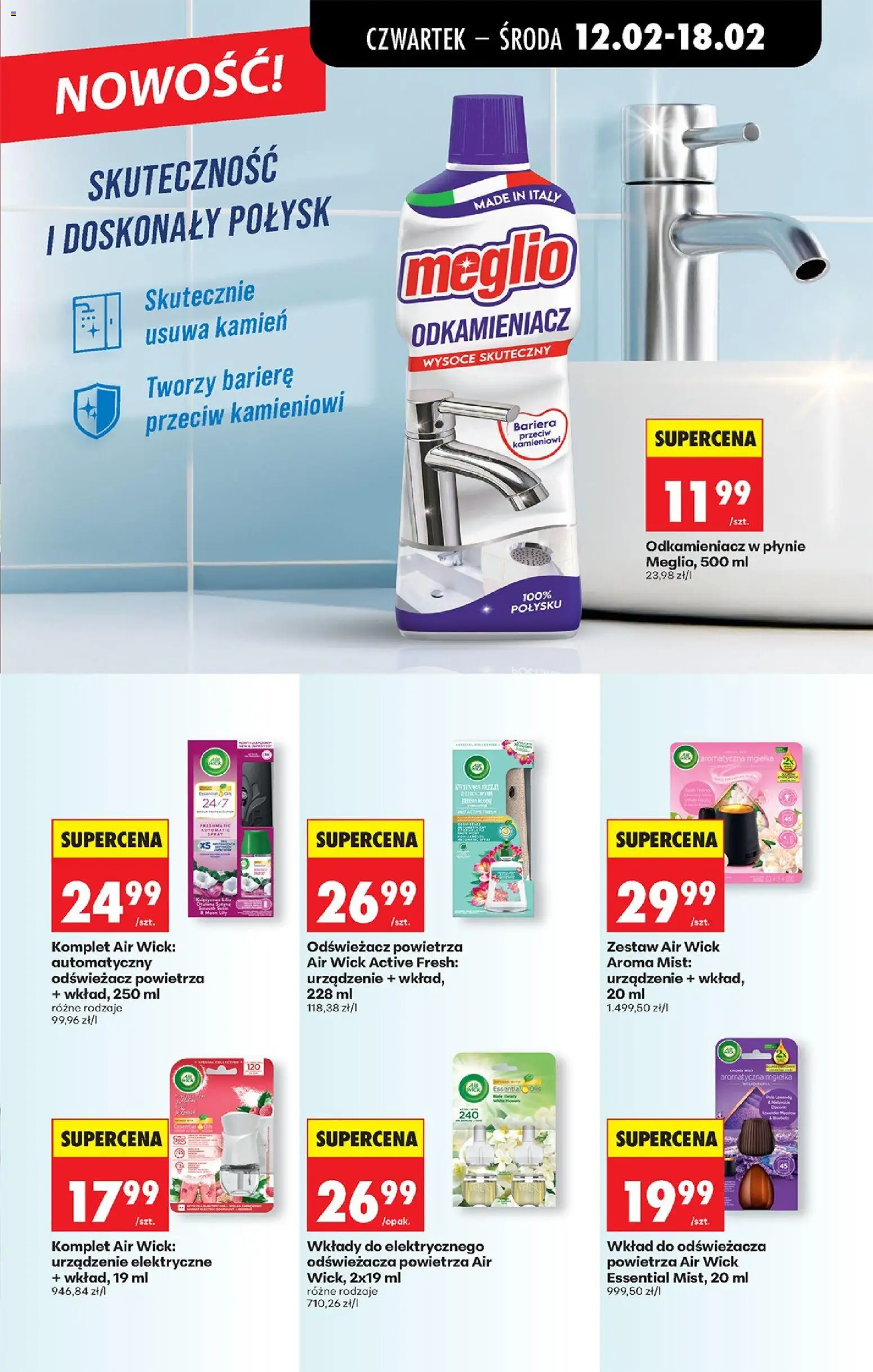 Biedronka gazetka - Oferta w tym tygodniu od 12.02.2026 | Strona: 69 | Produkty: Meglio, Odświeżacz, Odświeżacz powietrza