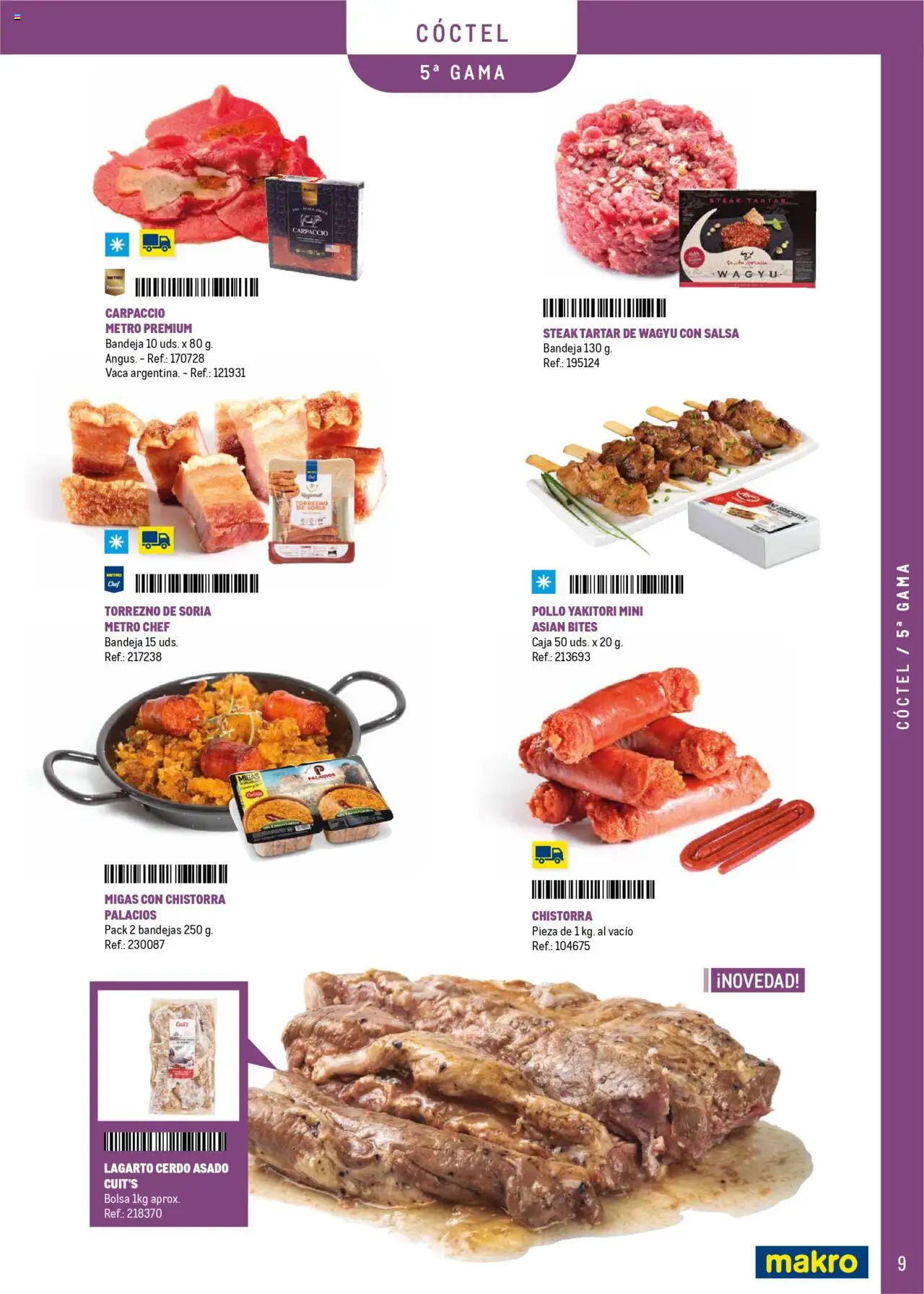 Makro - Catering y Eventos Península │ válido desde el 11.06.2025 | Página: 9 | Productos: Cerdo, Bolsa, Bandeja, Caja