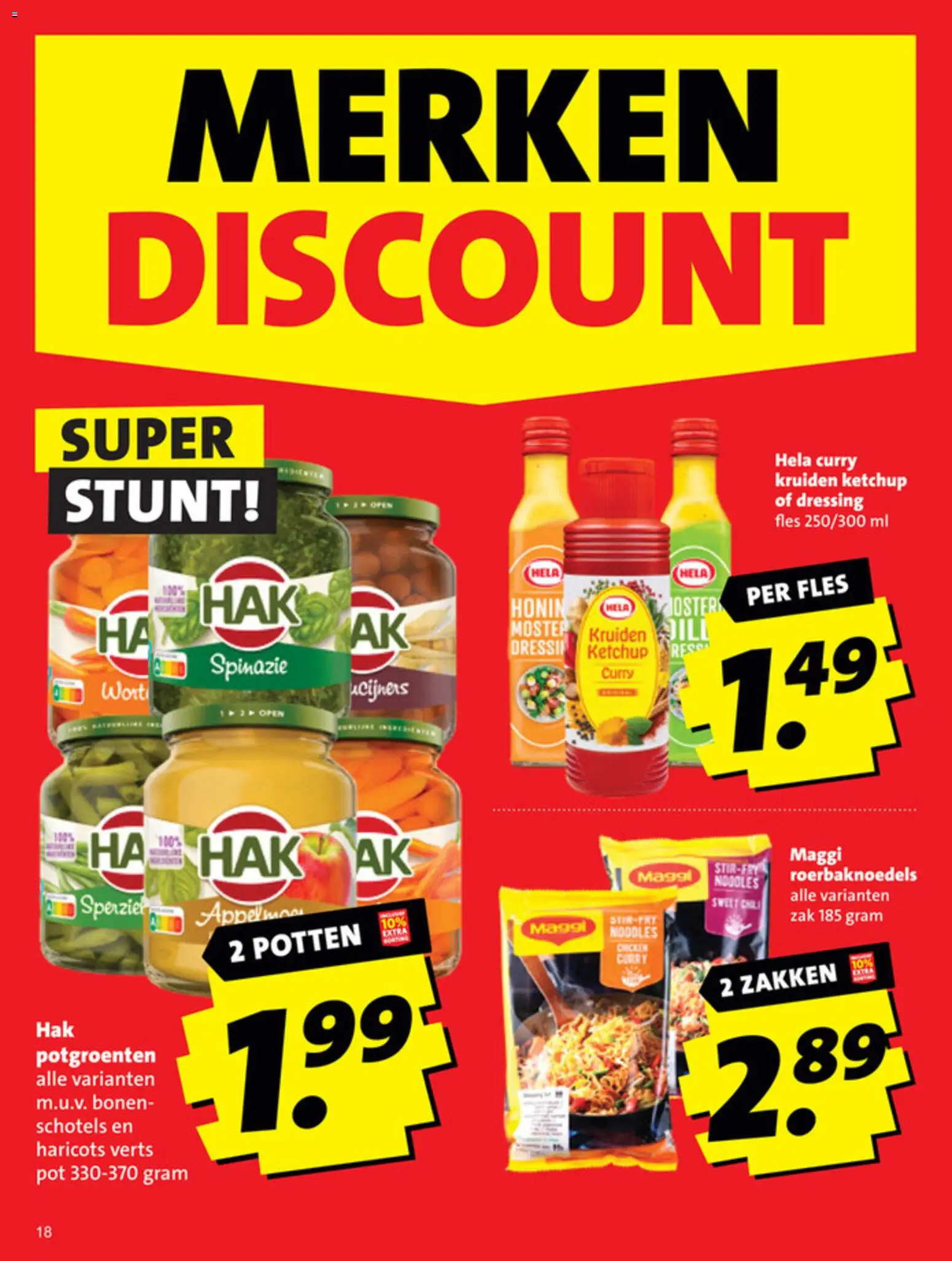 {H1} | Pagina: 18 | Producten: Spinazie, Pot, Fles, Zak