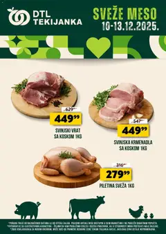 Tekijanka sveže meso - pregled Tekijanka kataloga - važi od 10.12.2025