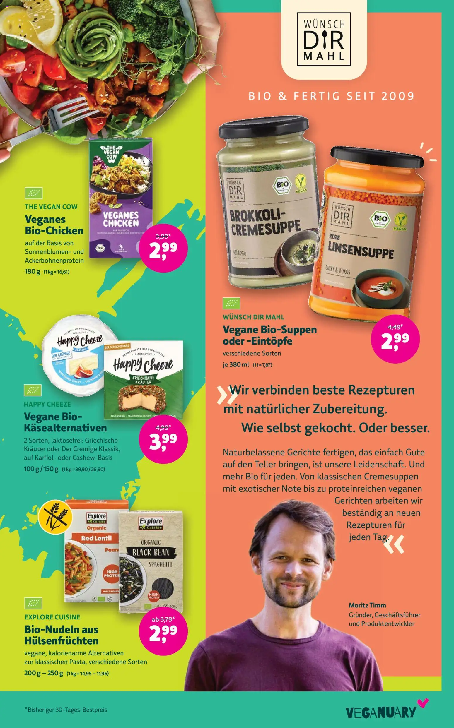 Denns BioMarkt Flugblatt gültig ab 14.01.2026 | Seite: 9 | Produkte: Hüttenkäse, Gurken, Milch, Eier