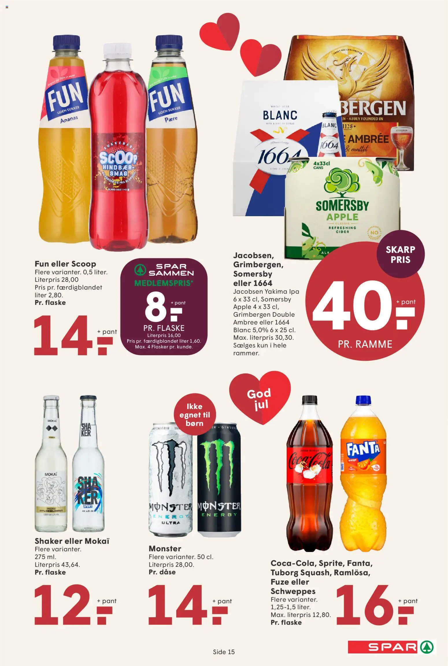 Spar tilbudsavis – gyldig fra 14.11.2025 | Side: 16 | Produkter: Cider, Hindbær, Fanta, Sukker