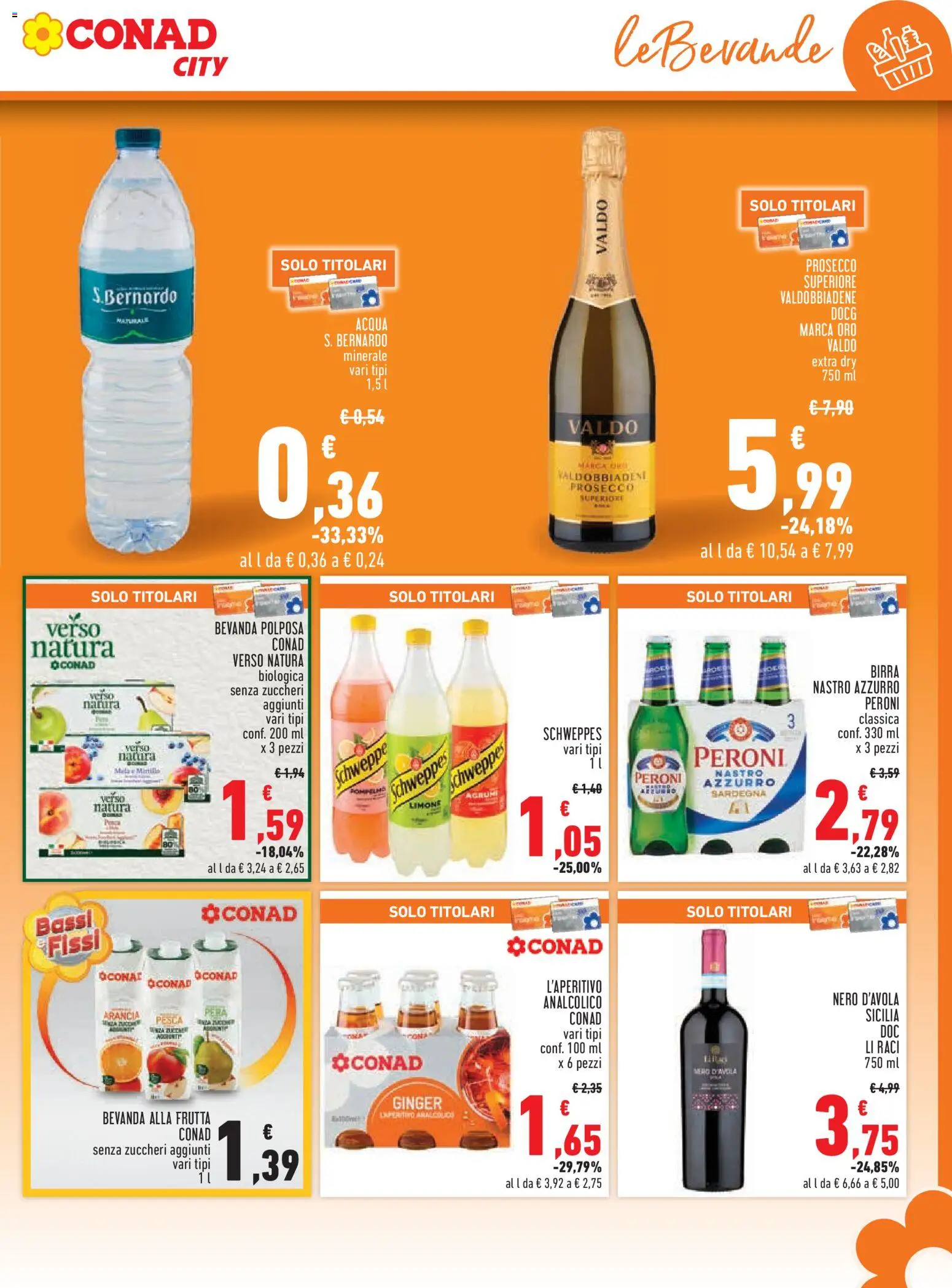 Volantino Conad del 06.11.2025 | Pagina: 17 | Prodotti: Birra, Prosecco, Frutta, Limone