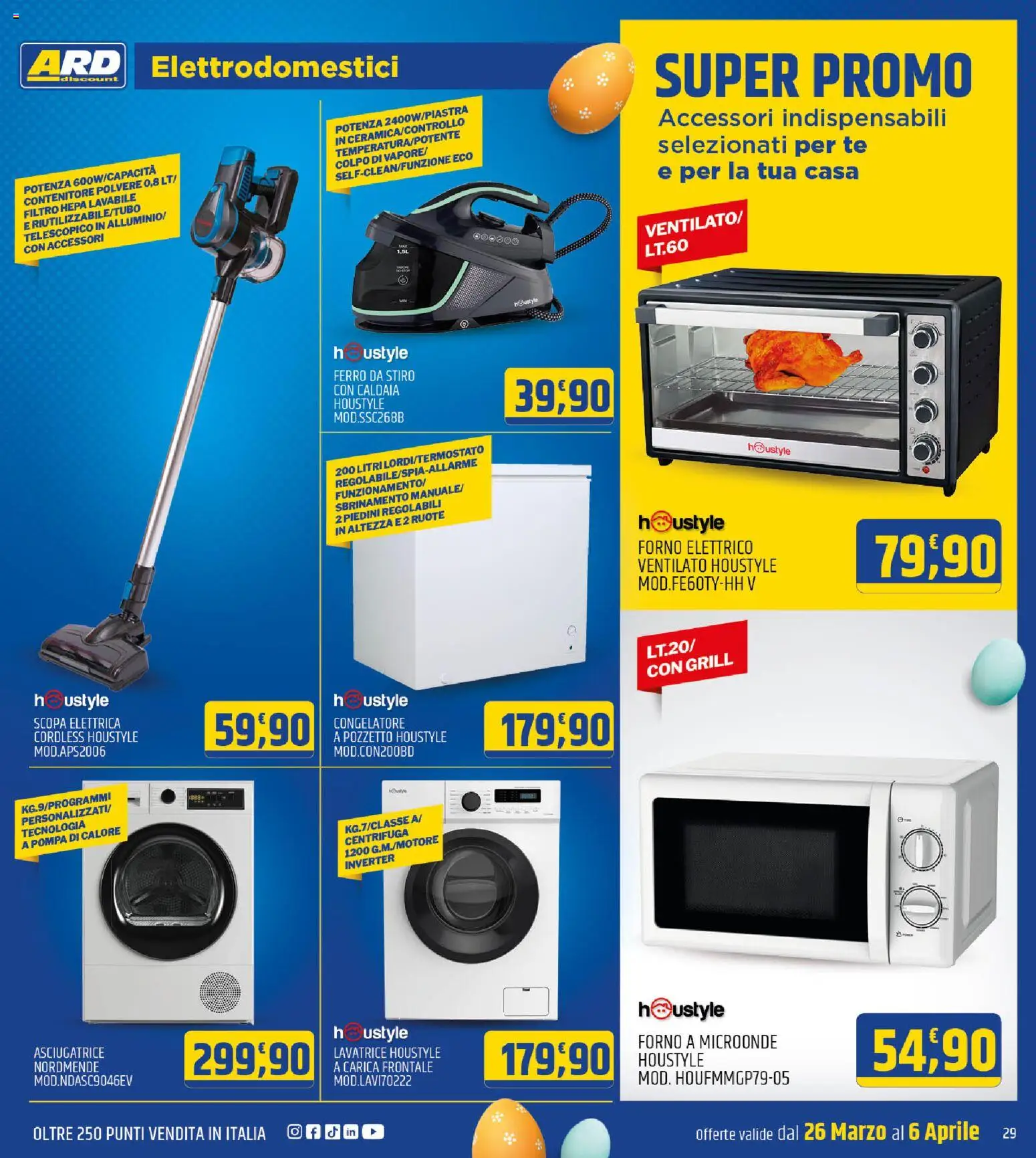 Volantino ARD Discount del 26.03.2026 | Pagina: 29 | Prodotti: Caldaia, Forno a microonde, Forno, Ferro da stiro