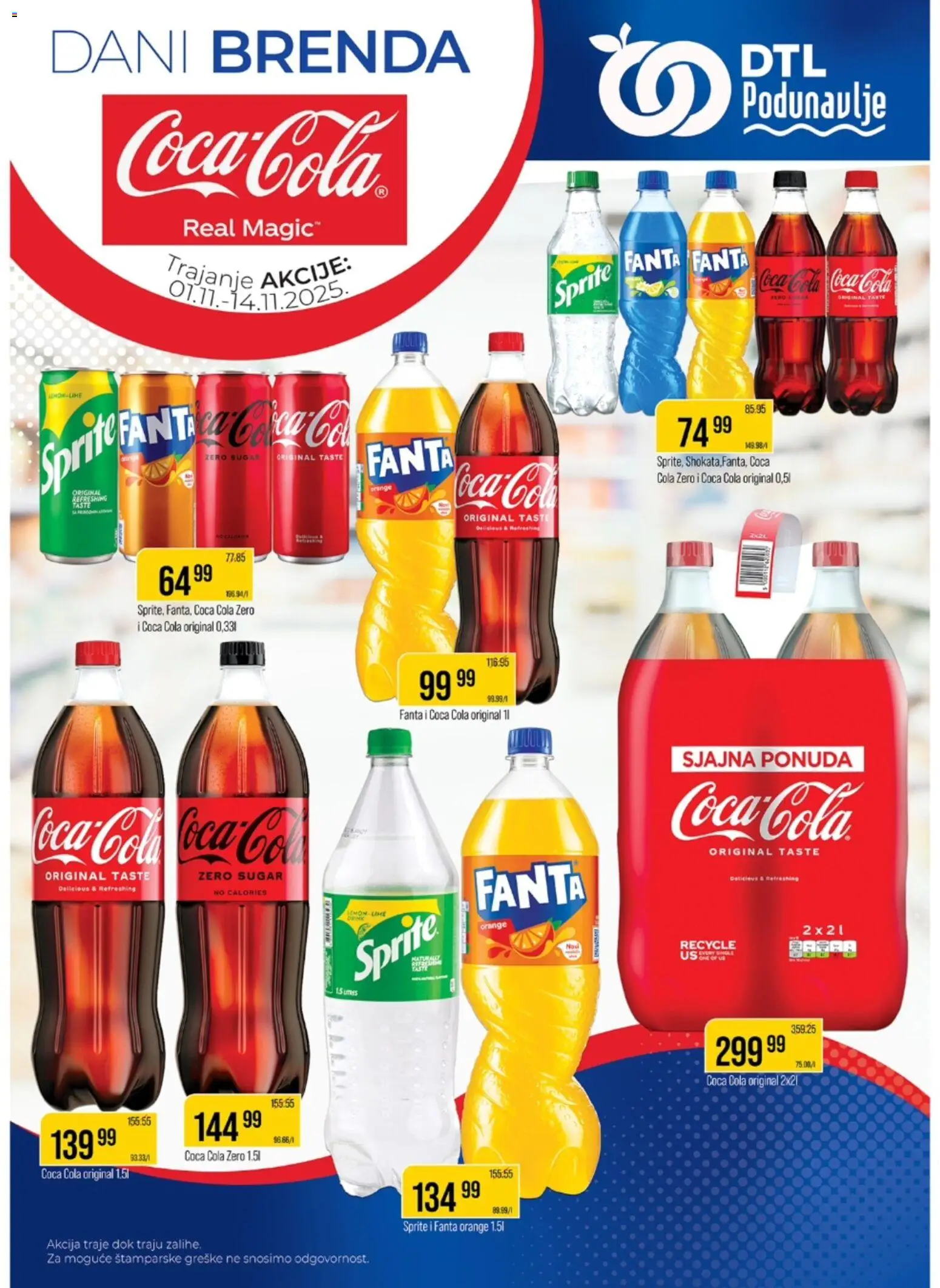 Podunavlje katalog - važi od 01.11.2025 | Strana: 1 | Proizvode: Coca Cola