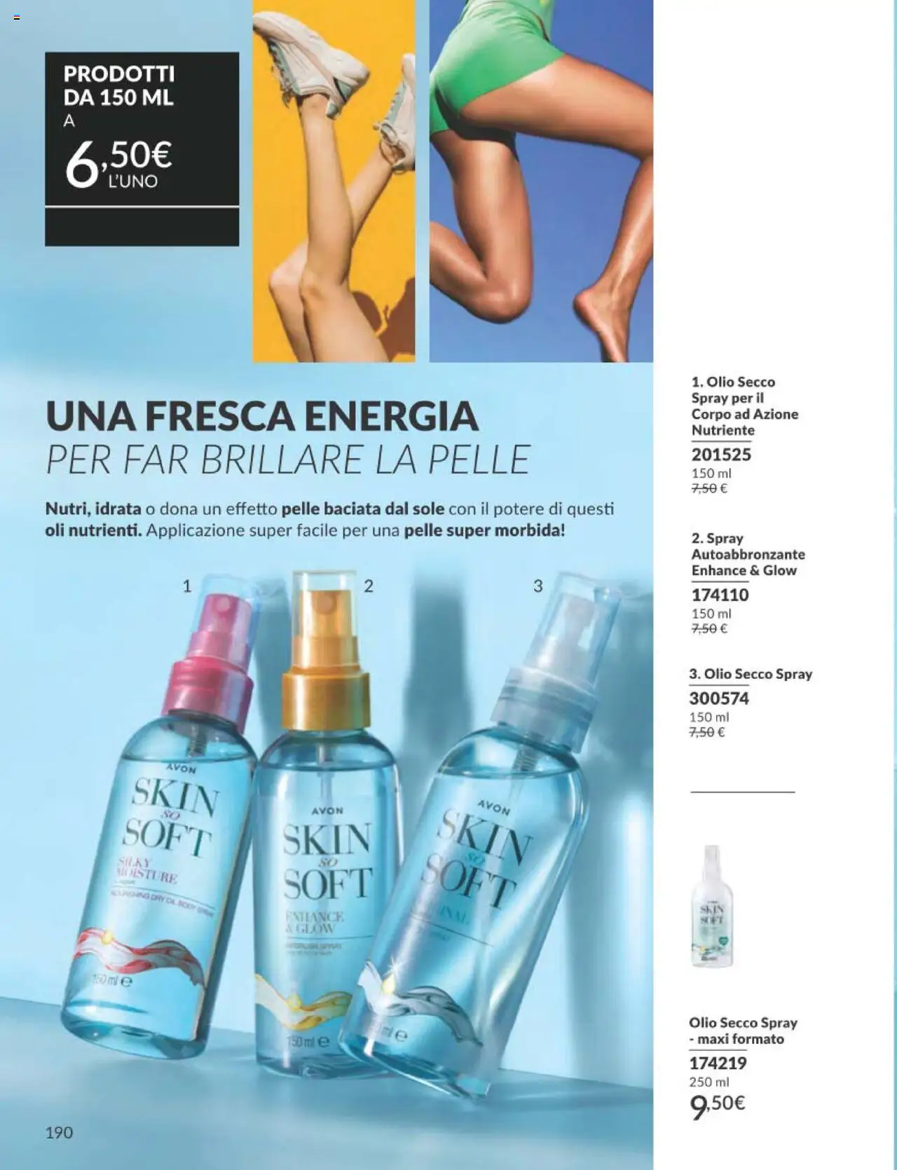 Volantino Avon del 01.09.2025 | Pagina: 190 | Prodotti: Autoabbronzante, Olio