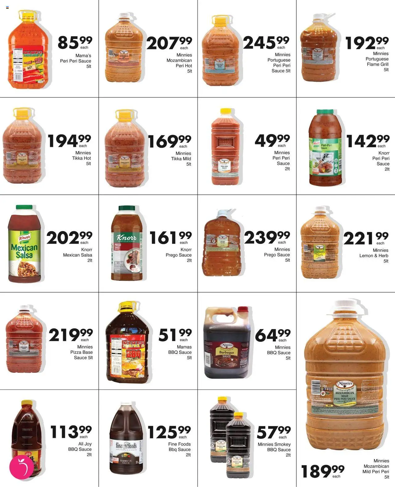 Save Catering Specials  │ valid from 04.08.2025 | Page: 22 | Products: Pizza, Sauce, Lemon, Peach