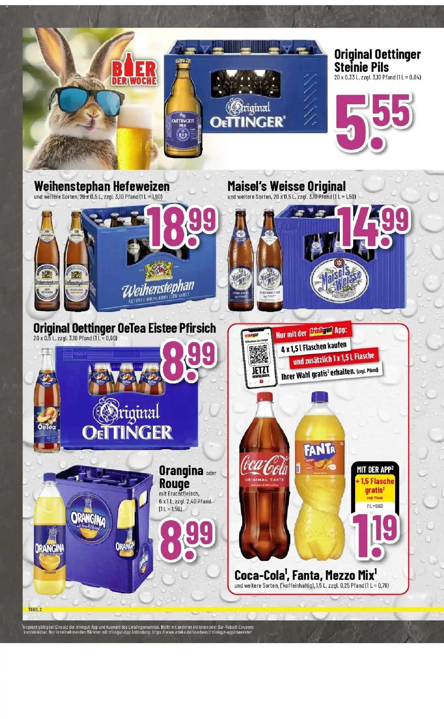 E center Prospekt Groß-Gerau	 – gültig ab 23.03.2026 | Seite: 60 | Produkte: Coca cola, Fanta, Oettinger, Pfirsich