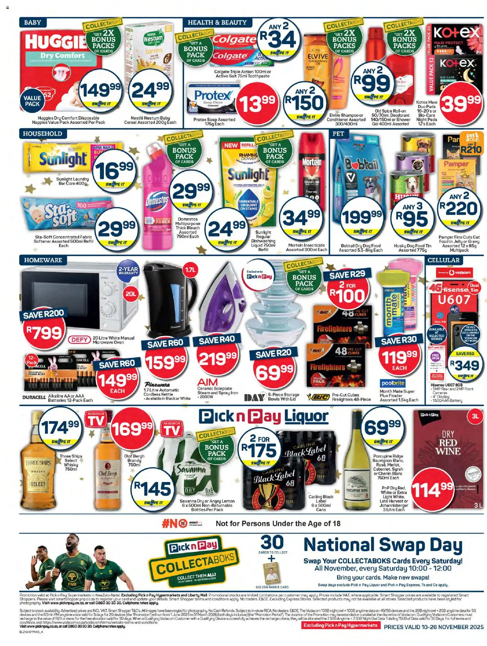 New Pick n Pay catalogue – valid from 10.11.2025 | Page: 4 | Products: Iron, Battery, Salt, Lemon