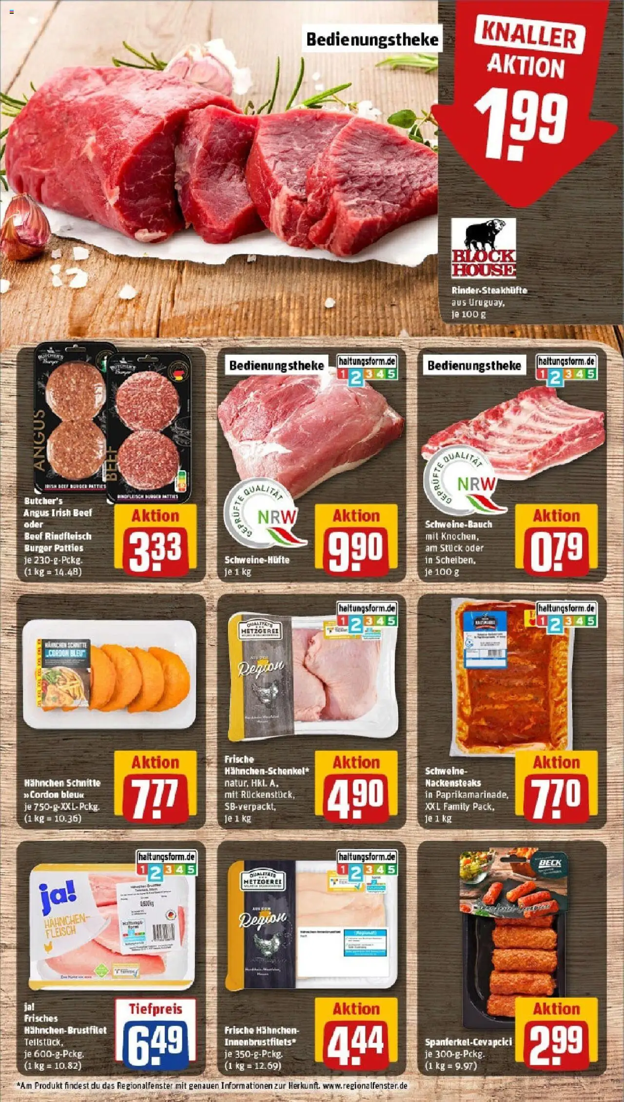 Rewe prospekt Düren	 - gültig ab dem 08.06.2025 | Seite: 8 | Produkte: Hahnchen, Burger, Steak, Fleisch