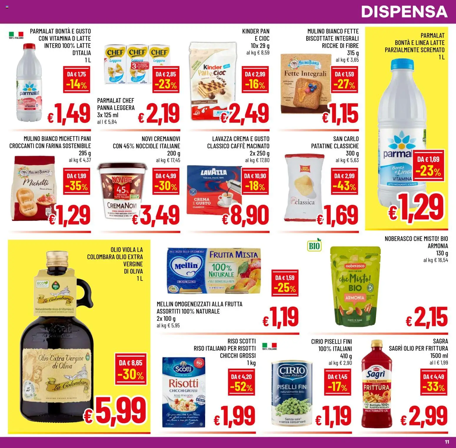 Volantino A&O del 15.04.2026 | Pagina: 11 | Prodotti: Riso, Frutta, Olio, Macinato