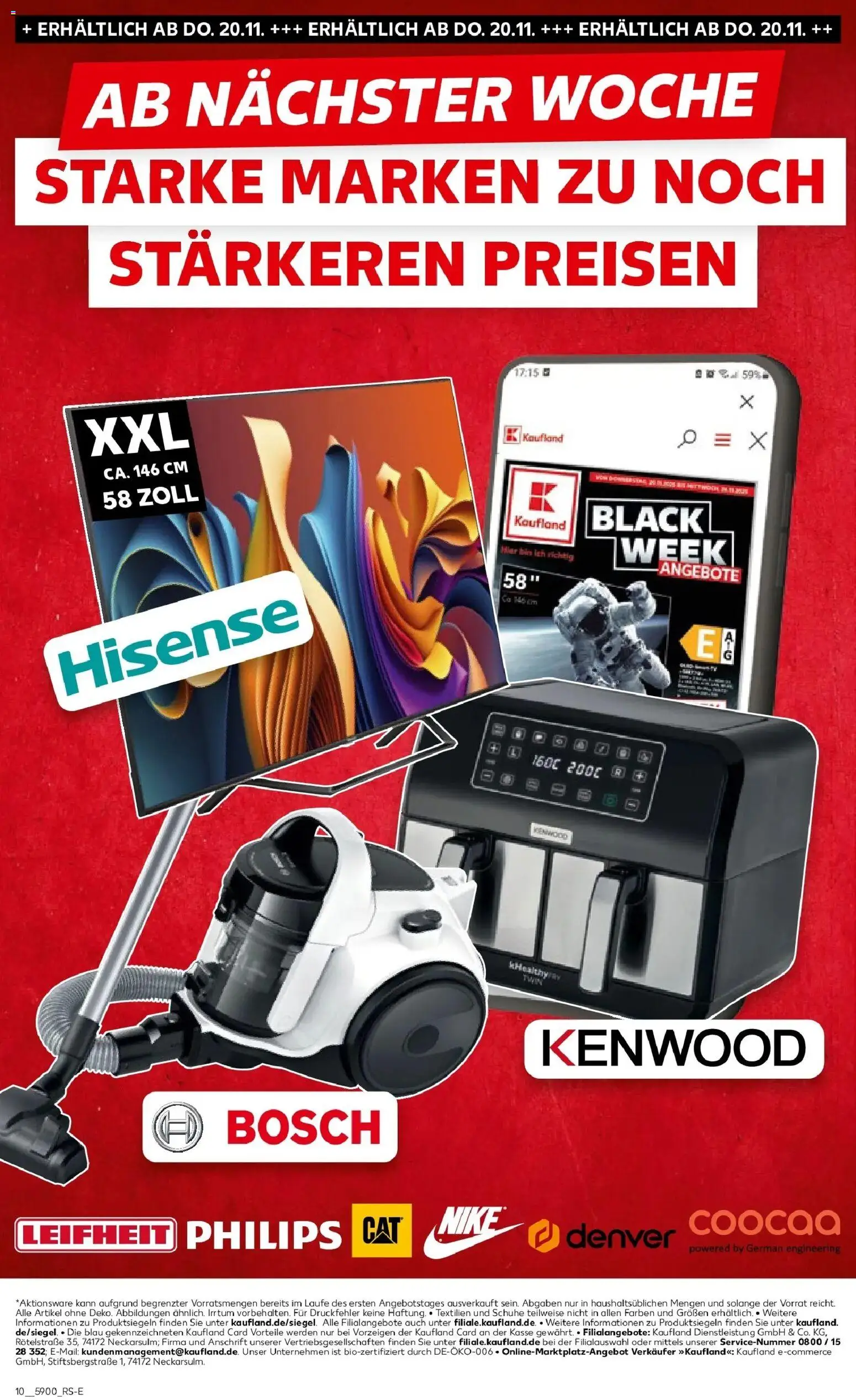 Kaufland prospekt Bad Dürrheim	 – gültig ab 13.11.2025 | Seite: 10 | Produkte: Bosch, Philips, Hisense, TV