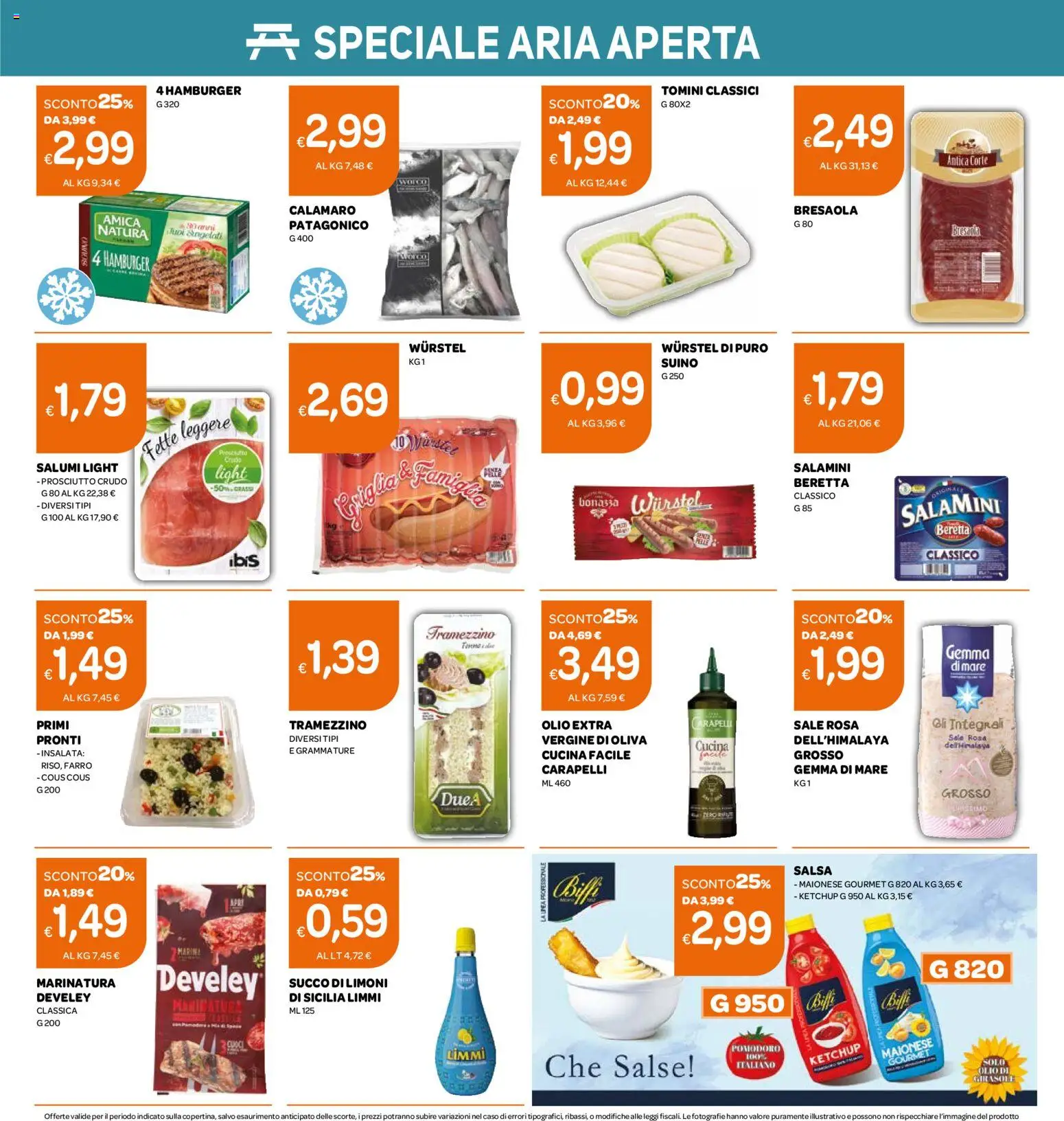 Volantino Ekom del 07.04.2026 | Pagina: 10 | Prodotti: Succo, Maionese, Griglia, Hamburger