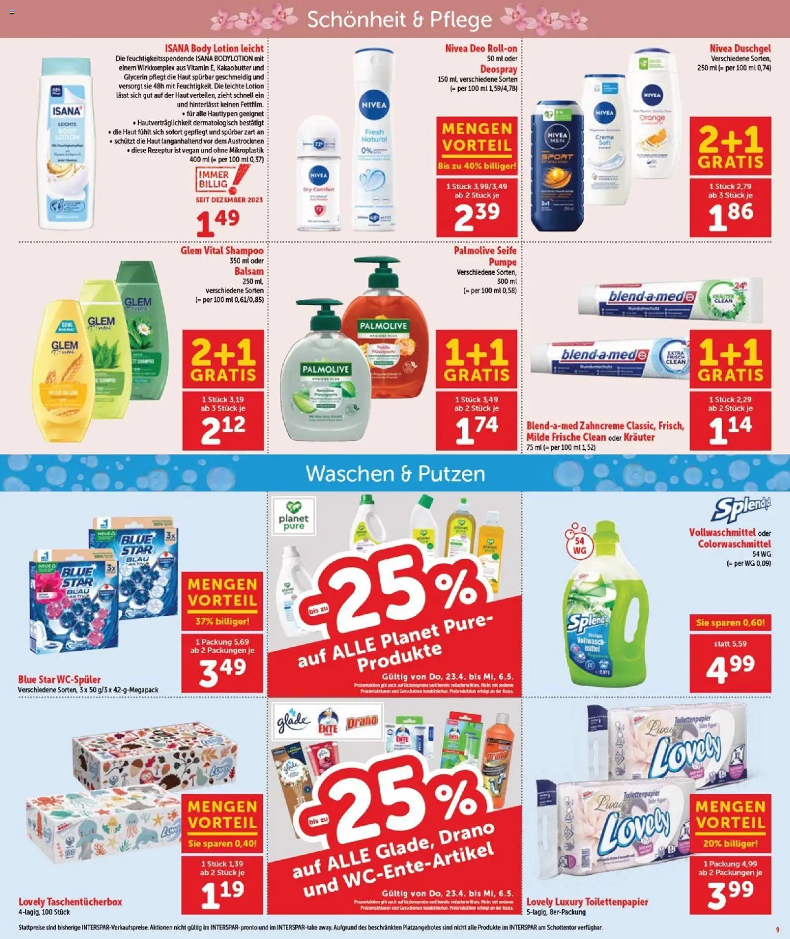 Interspar Flugblatt - Burgenland Sued gültig ab 30.04.2026 | Seite: 10 | Produkte: Shampoo, Creme, Seife, Duschgel