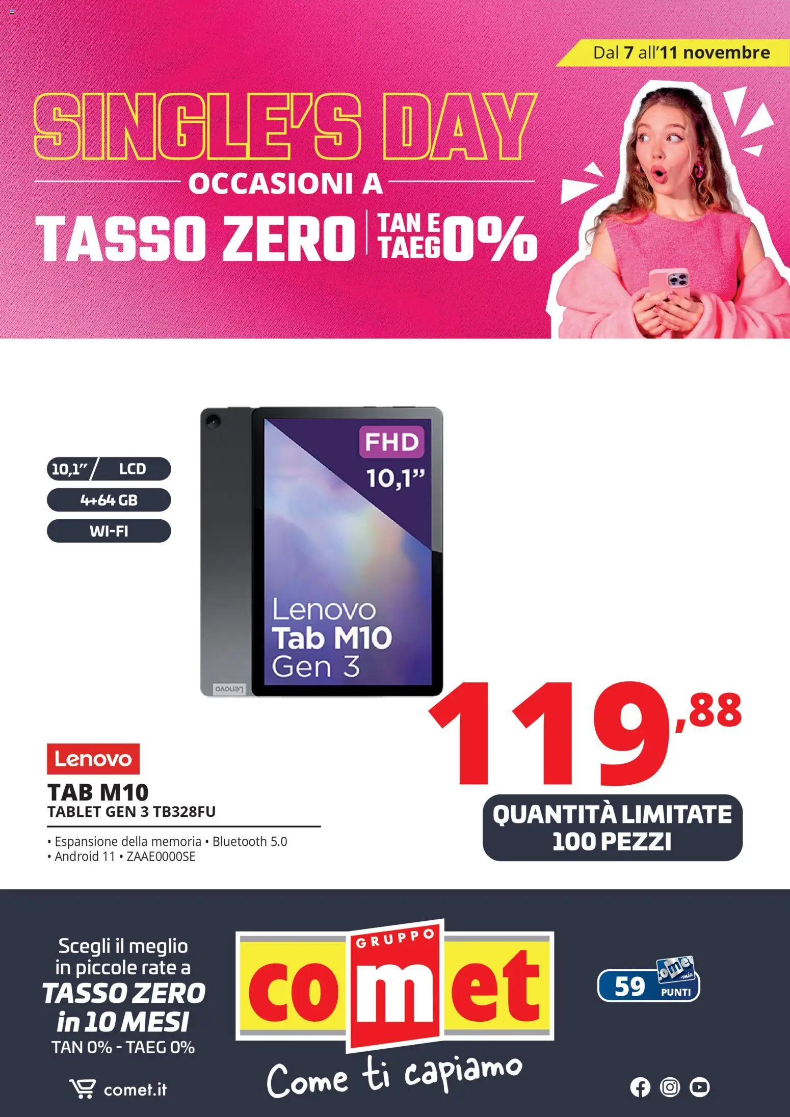 Volantino Comet del 07.11.2025 | Pagina: 21 | Prodotti: Tablet