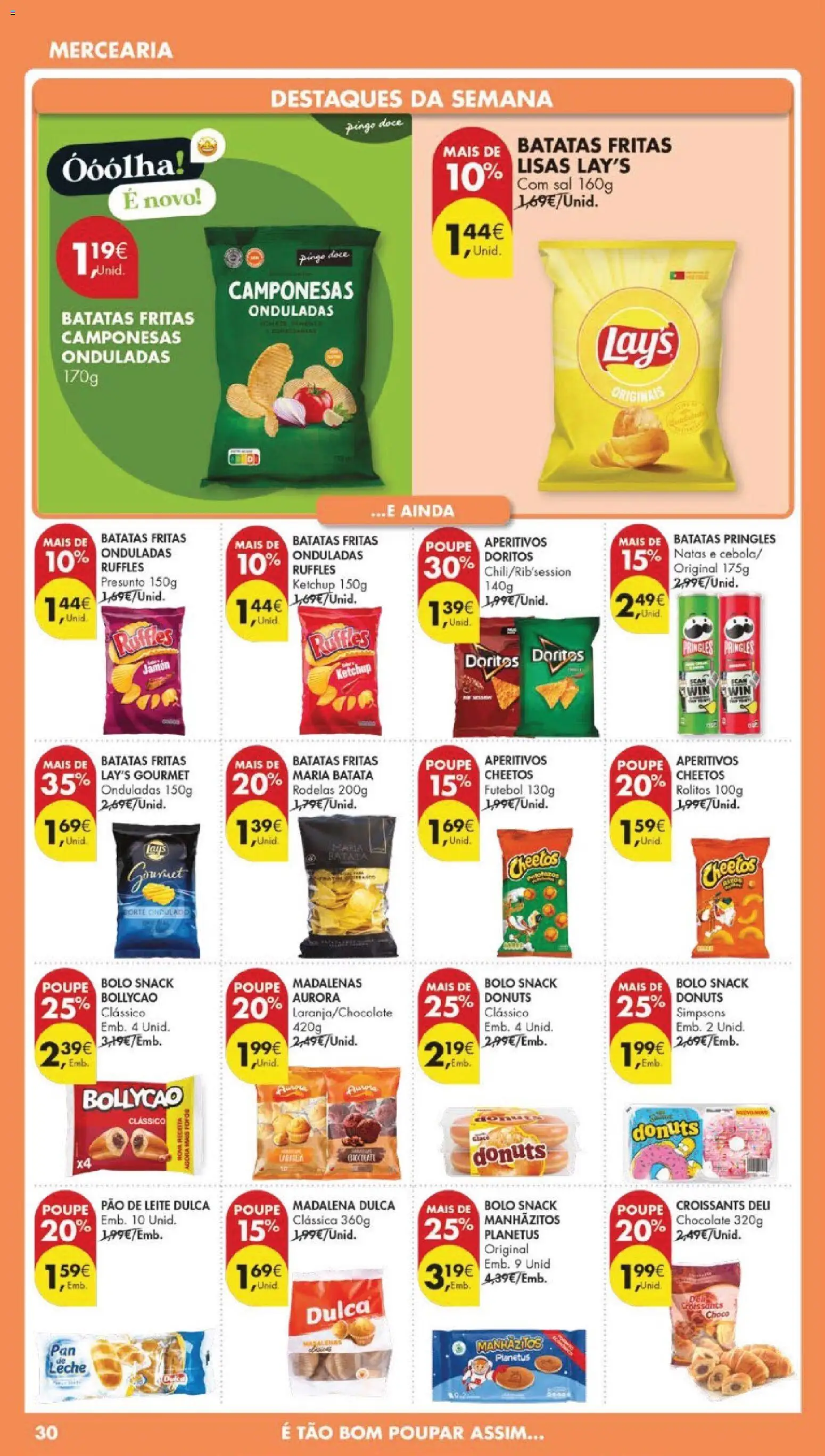 Pingo Doce folheto │ válido de 14.04.2026 | Página: 32 | Produtos: Bolo, Sal, Ketchup, Natas