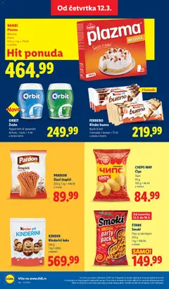 CHIPS WAY Čips, Slani, 90 g - pregled Lidl kataloga - važi od 12.03.2026 | Strana: 28 | Proizvode: Keks, Smoki, Sto, Plazma