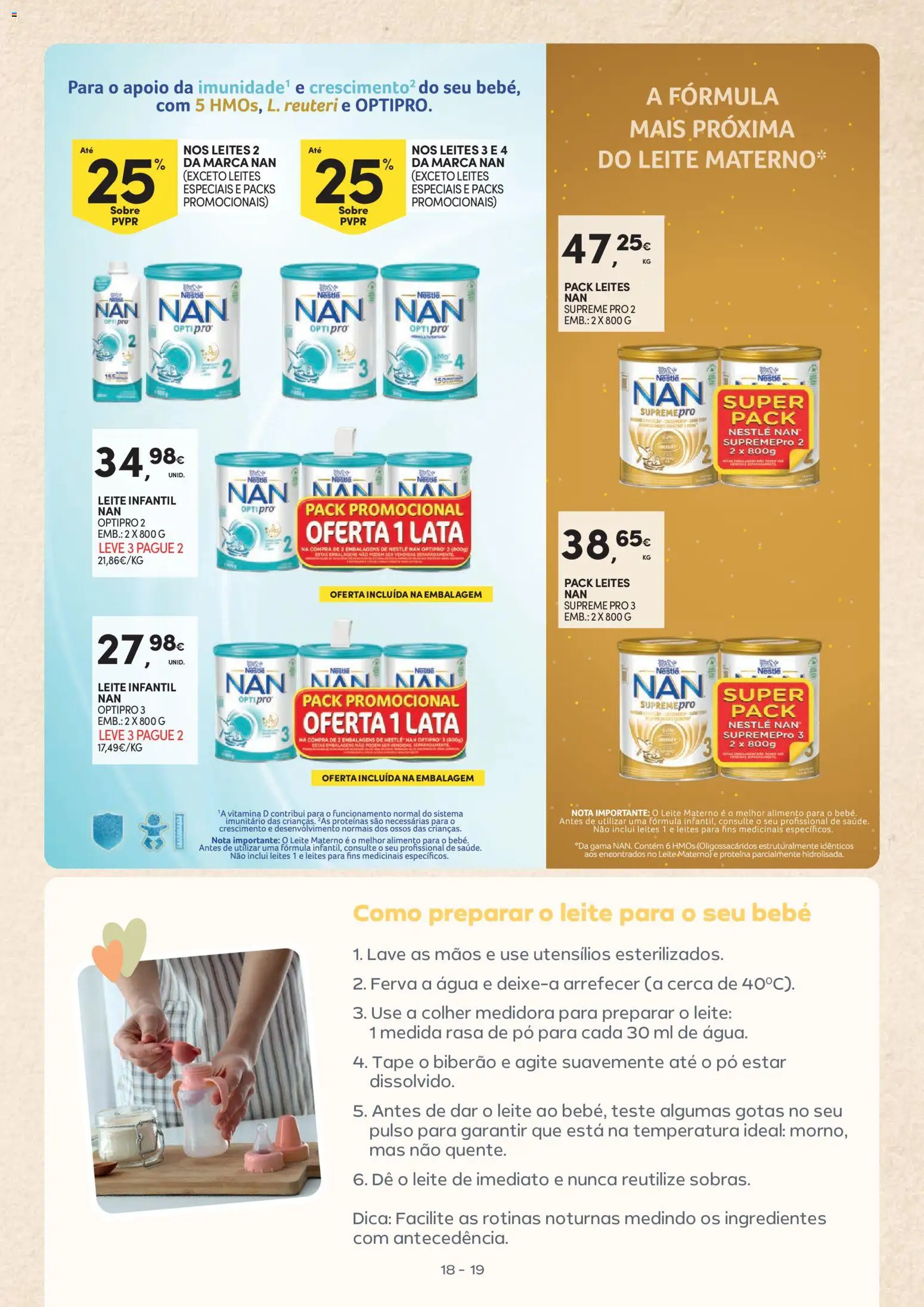 Continente - Bebé │ válido de 13.01.2026 | Página: 19 | Produtos: Leite infantil, Leite, Nestlé, Proteina