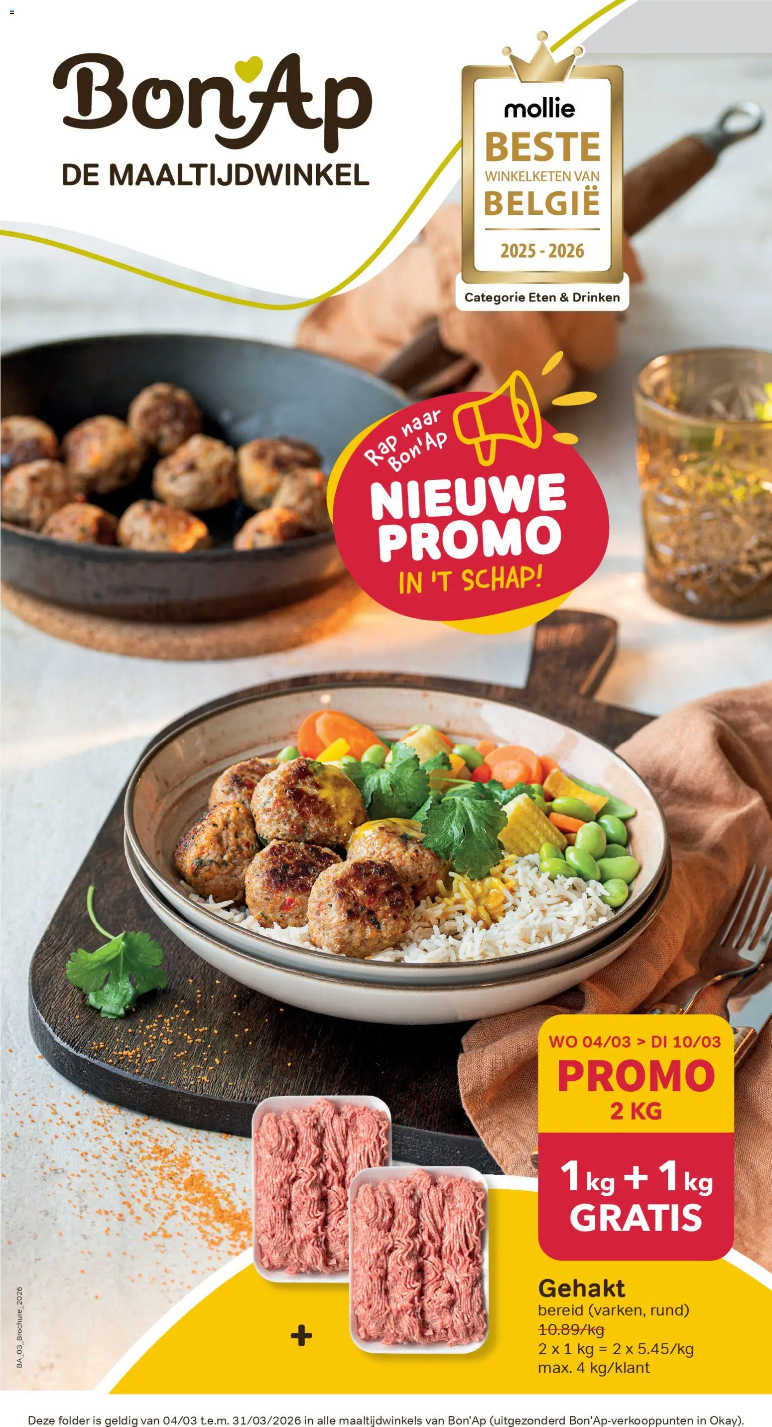Nieuwe » Bon Ap folder van 04/03/2026 🤩  « is er! Ontdek geweldige aanbiedingen en bespaar. | Belgium
