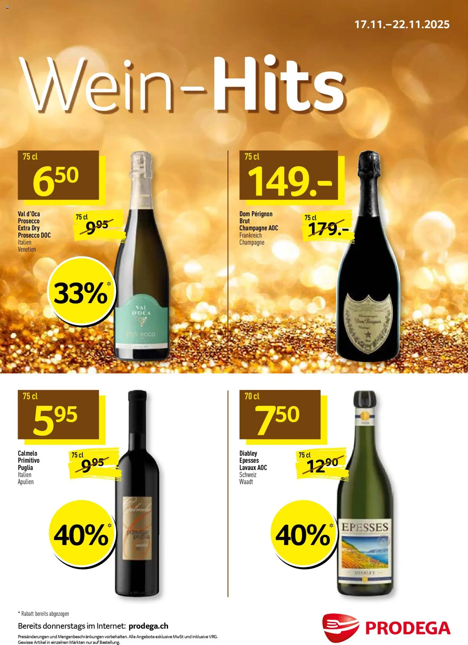 Prodega Aktionen Wein-Hits – gültig ab 17.11.2025 | Seite: 1