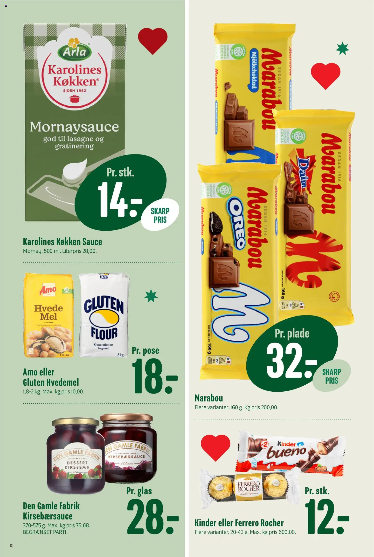 Min Købmand tilbudsavis – gyldig fra 14.11.2025 | Side: 11 | Produkter: Kirsebærsauce, Kirsebær, Mornaysauce, Oreo