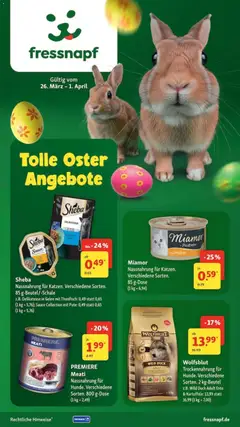 Fressnapf Prospekt 	 ab 26.03.2026 gültig
