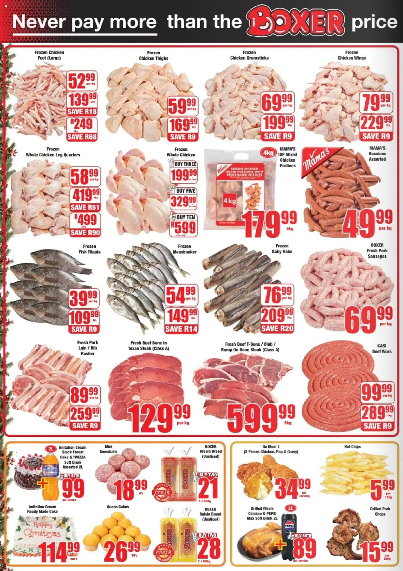 New Boxer catalogue – valid from 17.12.2025 | Page: 2 | Products: Steak, Magdalenas, Chips, Gravy