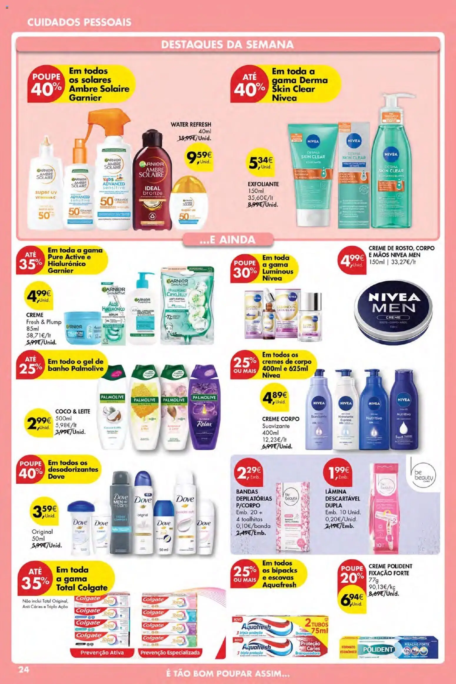 Pingo Doce Poupe Esta Semana Açores │ válido de 23.04.2026 | Página: 24 | Produtos: Leite, Banho, Vitamina c, Creme