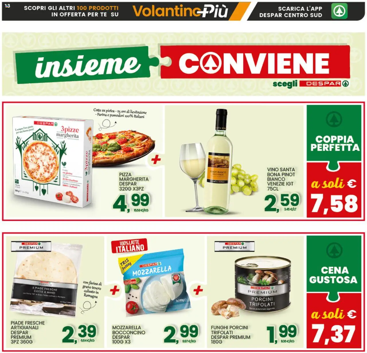 Volantino Interspar del 15.09.2025 | Pagina: 13 | Prodotti: Pizza, Tè, Latte, Pomodori