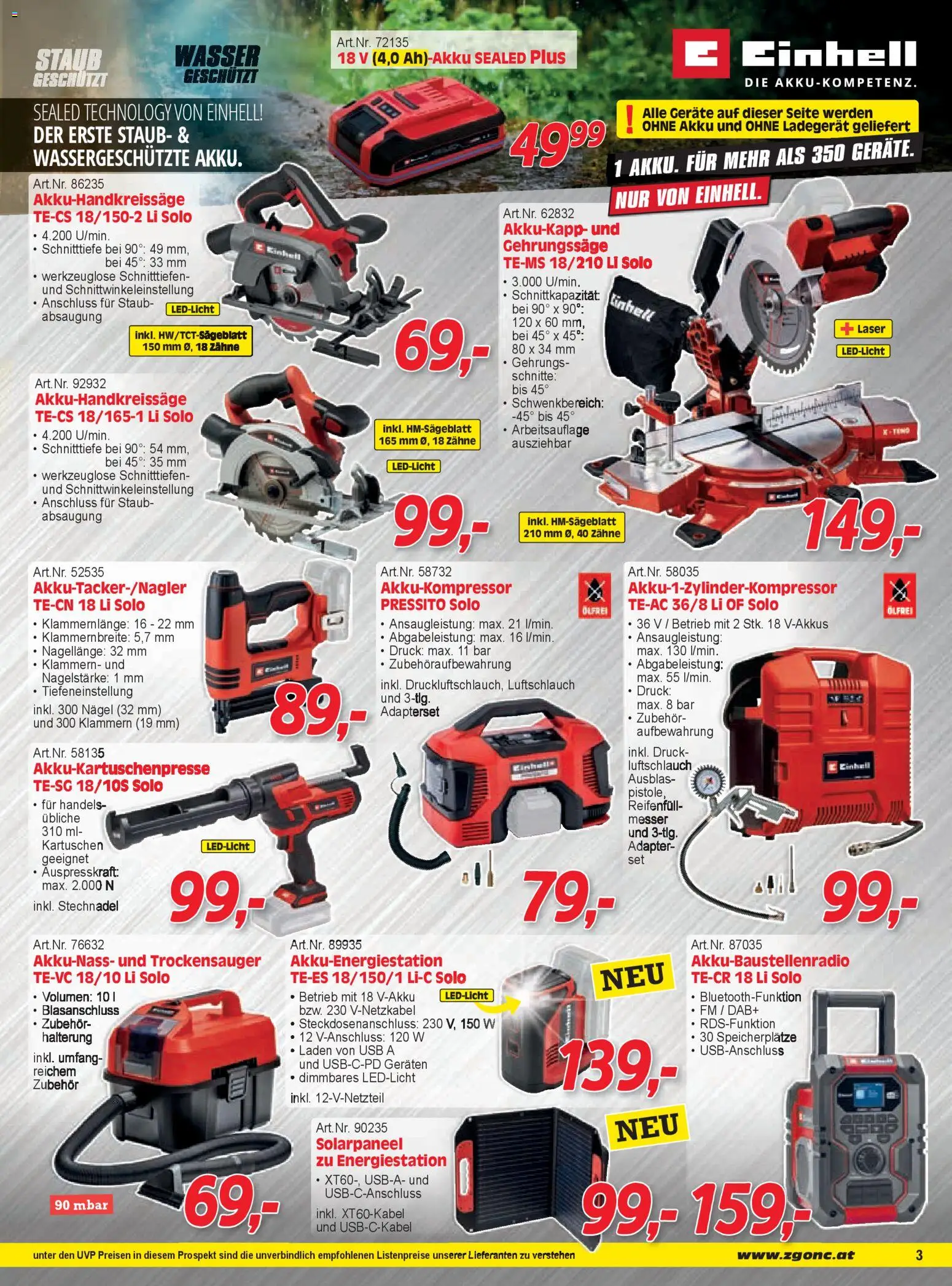 Zgonc Flugblatt März I 2026 gültig ab 01.03.2026 | Seite: 3 | Produkte: Wasser, Adapter, USB