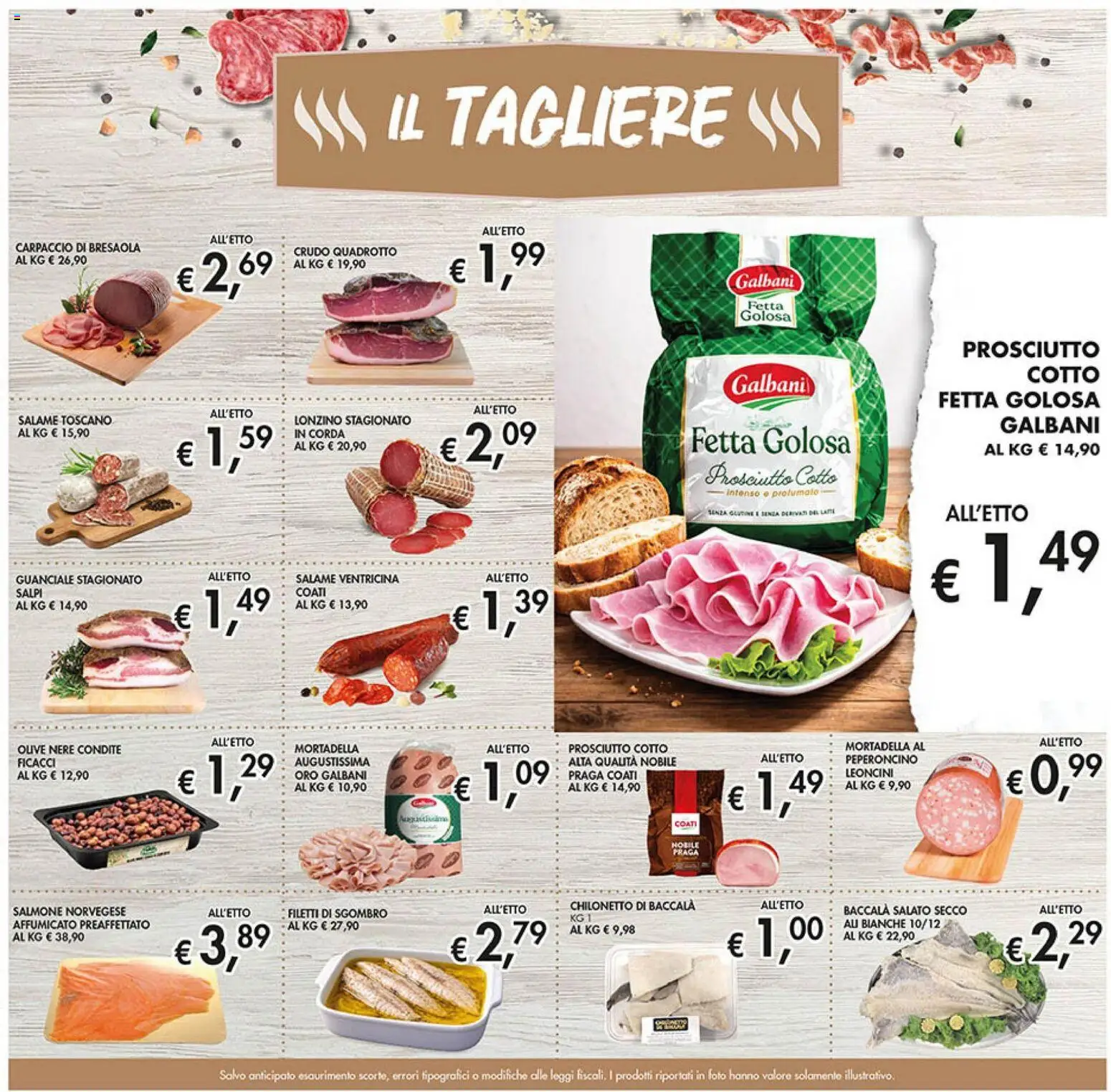 Volantino Coal del 12.03.2026 | Pagina: 7 | Prodotti: Olive, Prosciutto, Mortadella, Tagliere