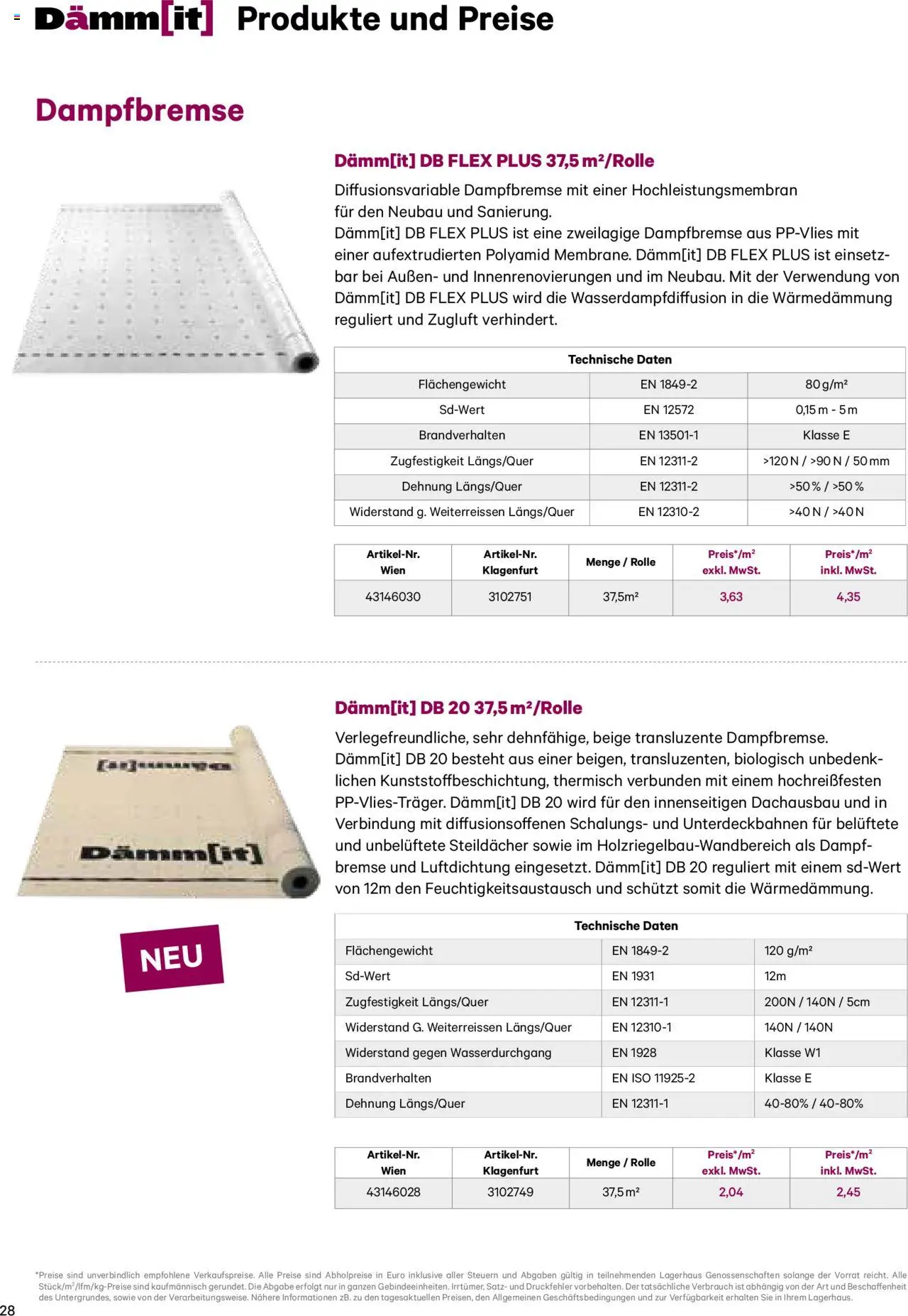 Lagerhaus Dämm[it] Katalog 2025 gültig ab 08.01.2025 | Seite: 28