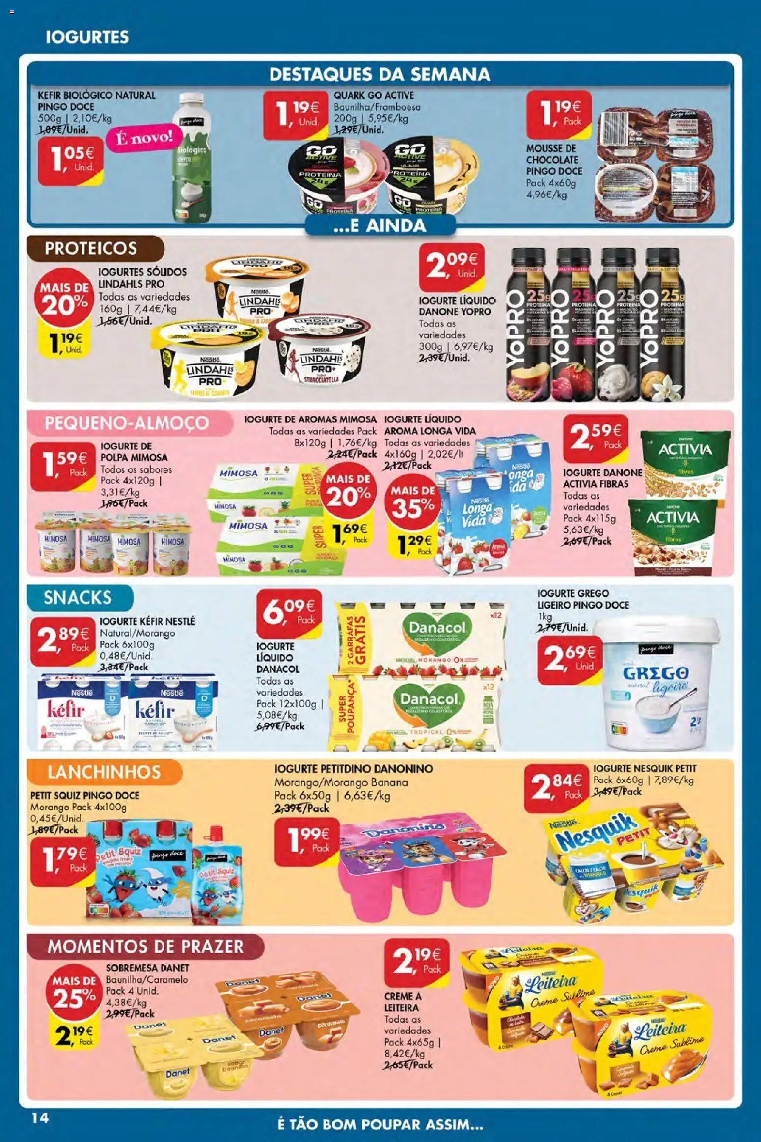 Pingo Doce Poupe Esta Semana Açores │ válido de 12.03.2026 | Página: 15 | Produtos: Copos, Iogurte, Chocolate, Proteina