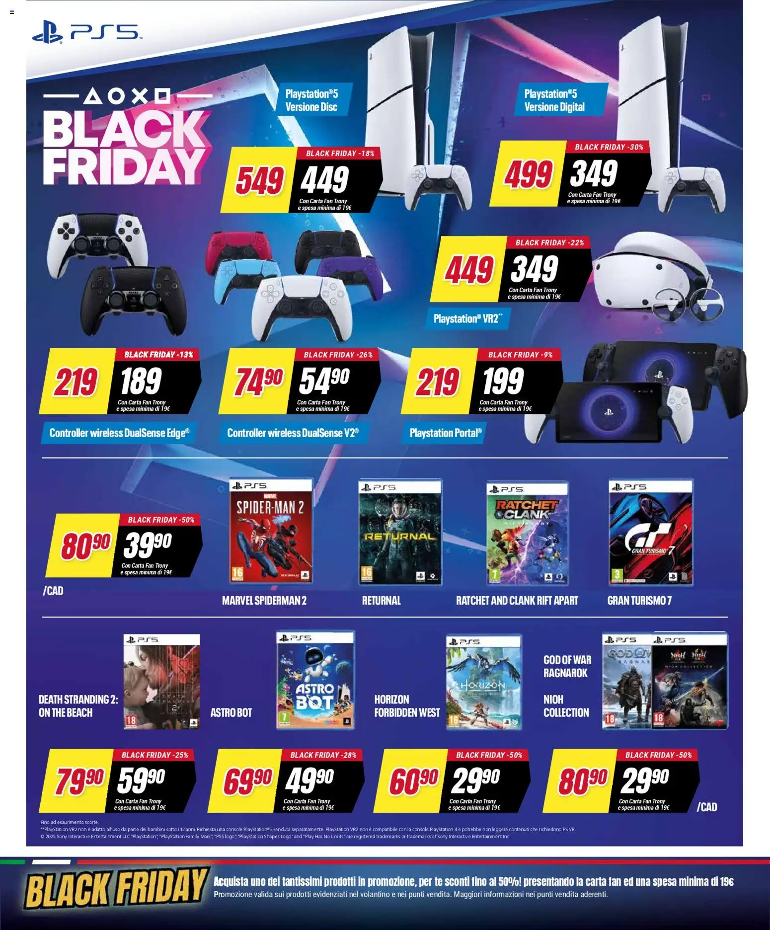 Volantino Trony del 25.11.2025 | Pagina: 14 | Prodotti: Tè, The, Playstation, Fan