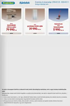 Praktiker Akciós újság - amely érvényes a következő dátumtól: 29.01.2026