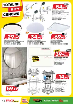 Pogląd oferty "Brico Marché Gazetka" - ważna od 28.01.2026 | Strona: 4 | Produkty: Półka, Lustro