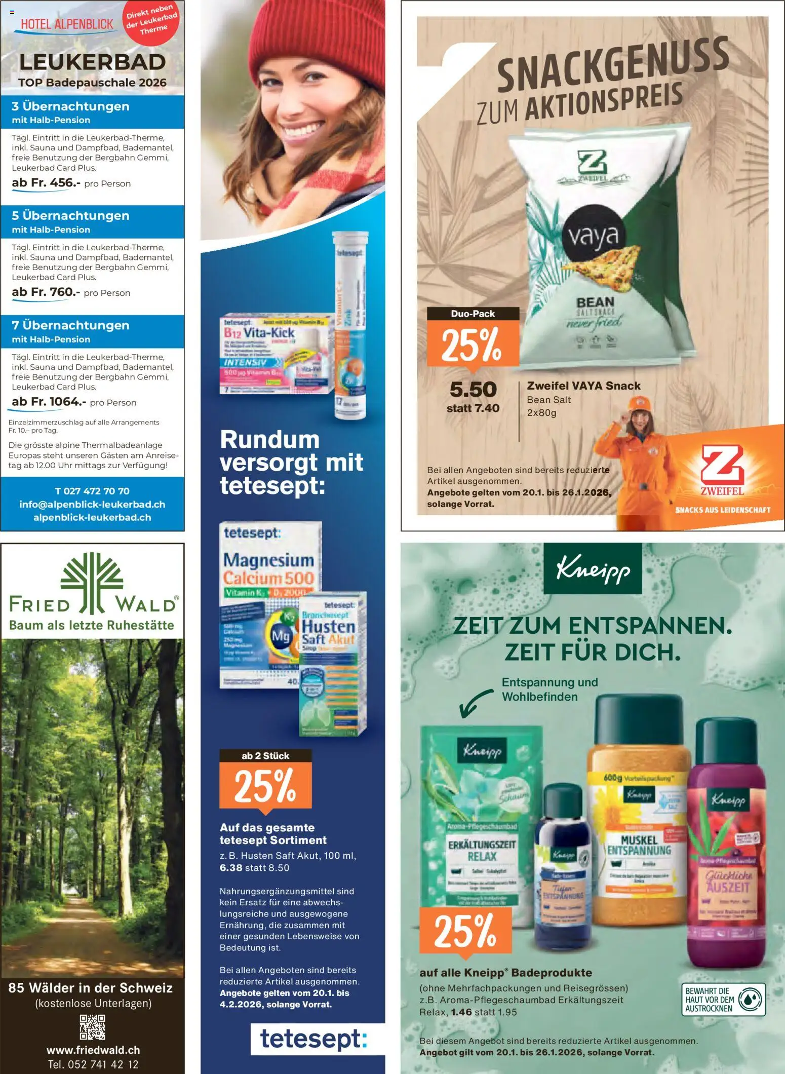 Migros Magazin – gültig ab 19.01.2026 | Seite: 42 | Produkte: Sirup, Saft, Uhr, Top