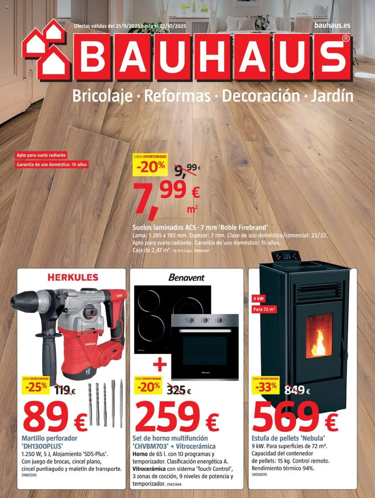 Bauhaus folleto │ válido desde el 25.09.2025 | Página: 1 | Productos: Horno, Caja