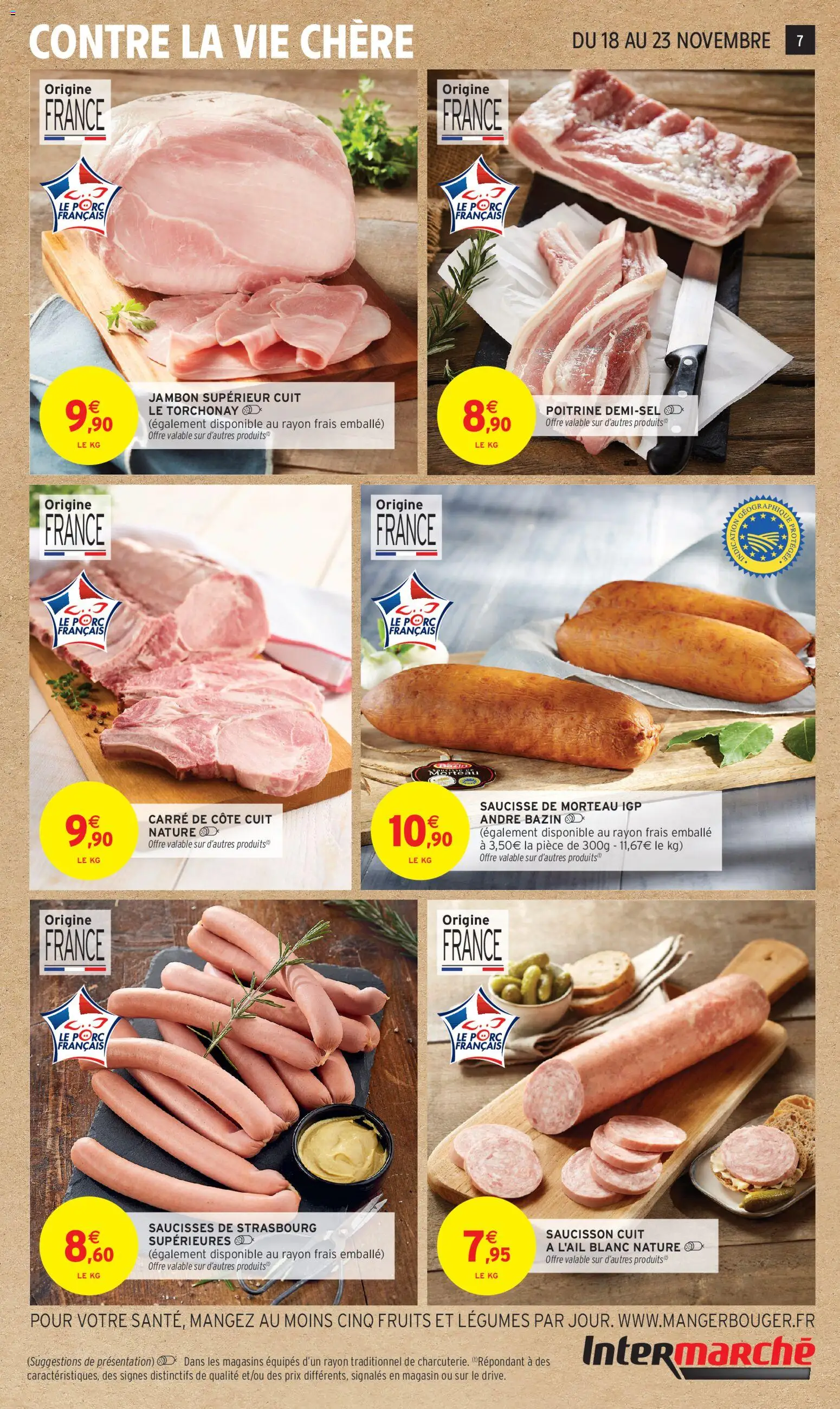 {H1} | Page: 7 | Produits: Saucisson, Jambon, Saucisse, Porc