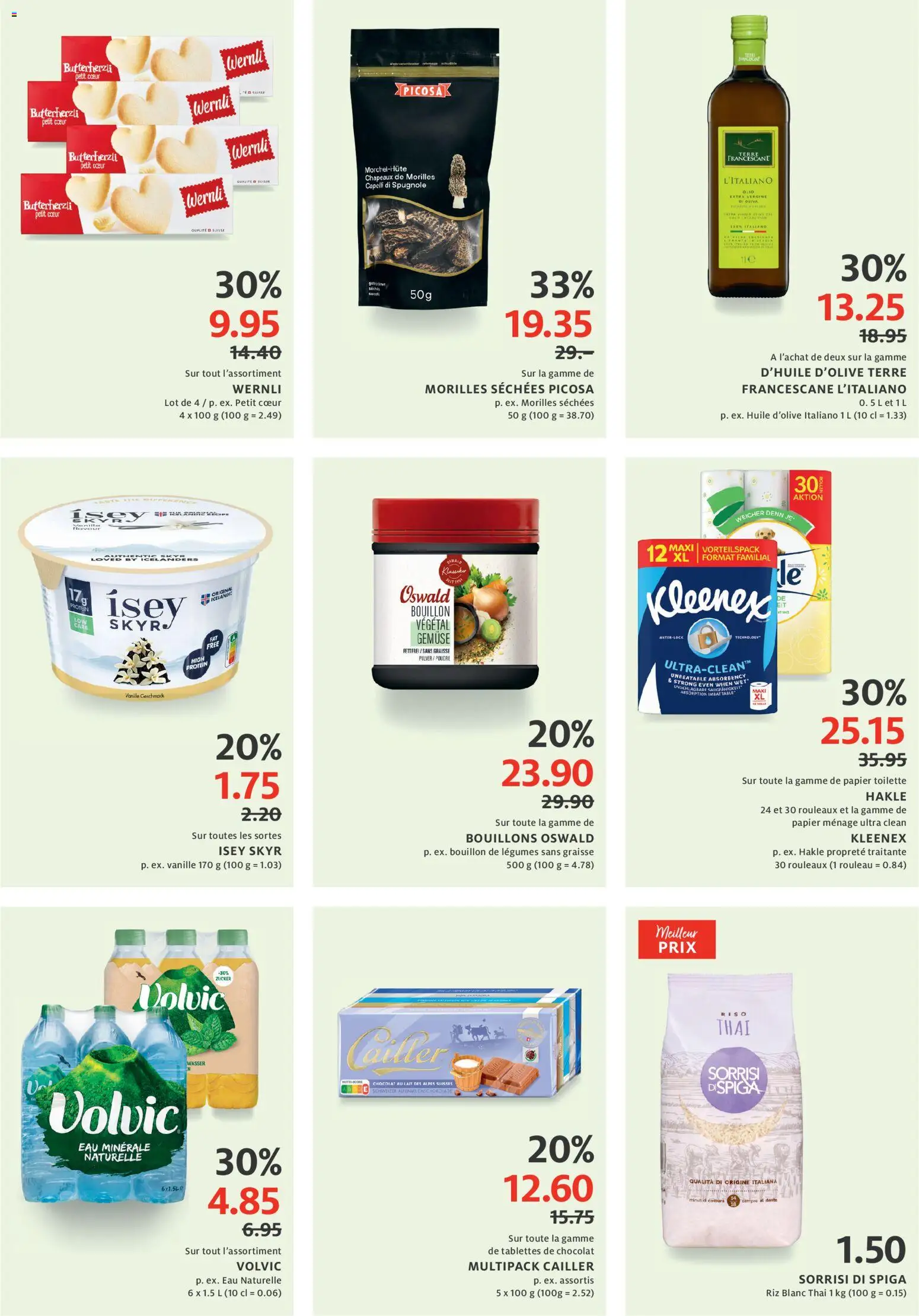 Manor aktionen FR – gültig ab 08.04.2026 | Seite: 3 | Produkte: Pulver, Gemüse, Wasser, Zucker