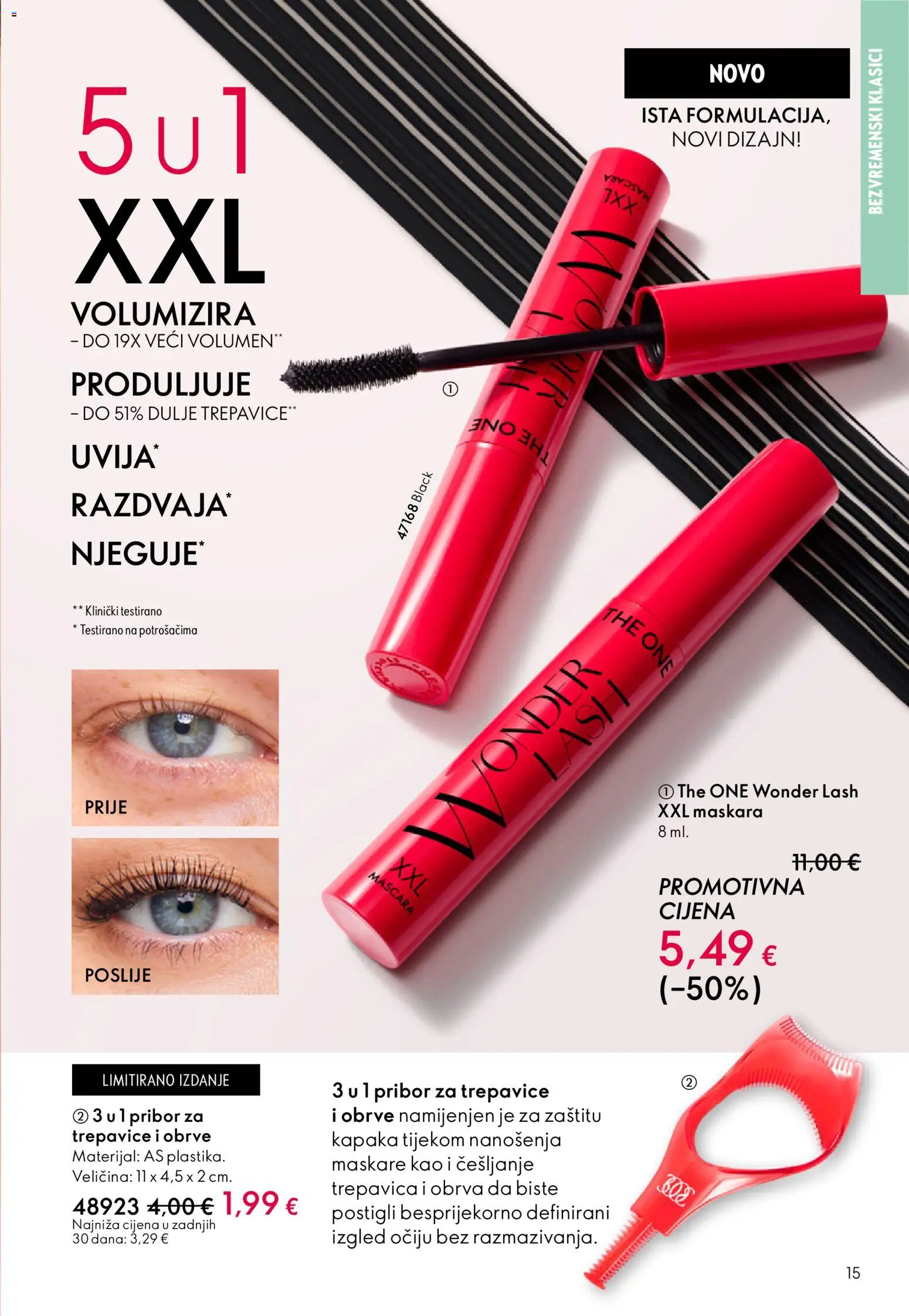 Oriflame katalog | vrijedi od 11.03.2026 | Stranica: 15 | Proizvodi: Maskara