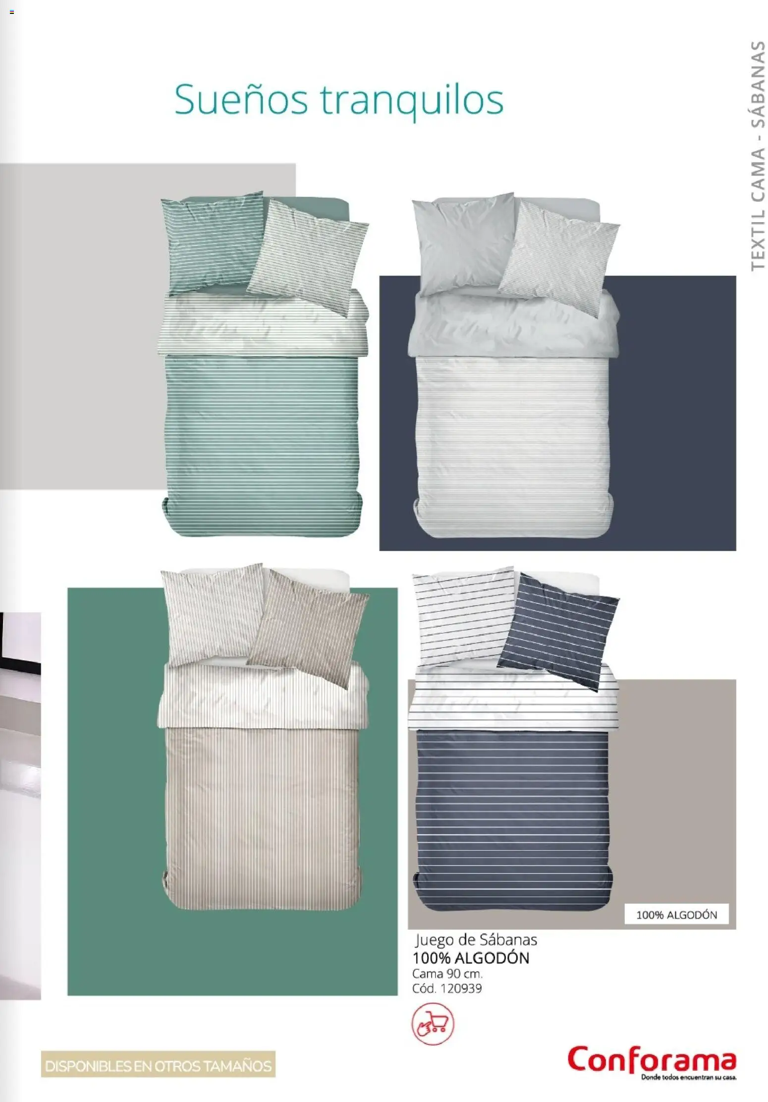 Conforama - Guía de textil 2026 │ válido desde el 05.02.2026 | Página: 23 | Productos: Juego de sábanas, Cama