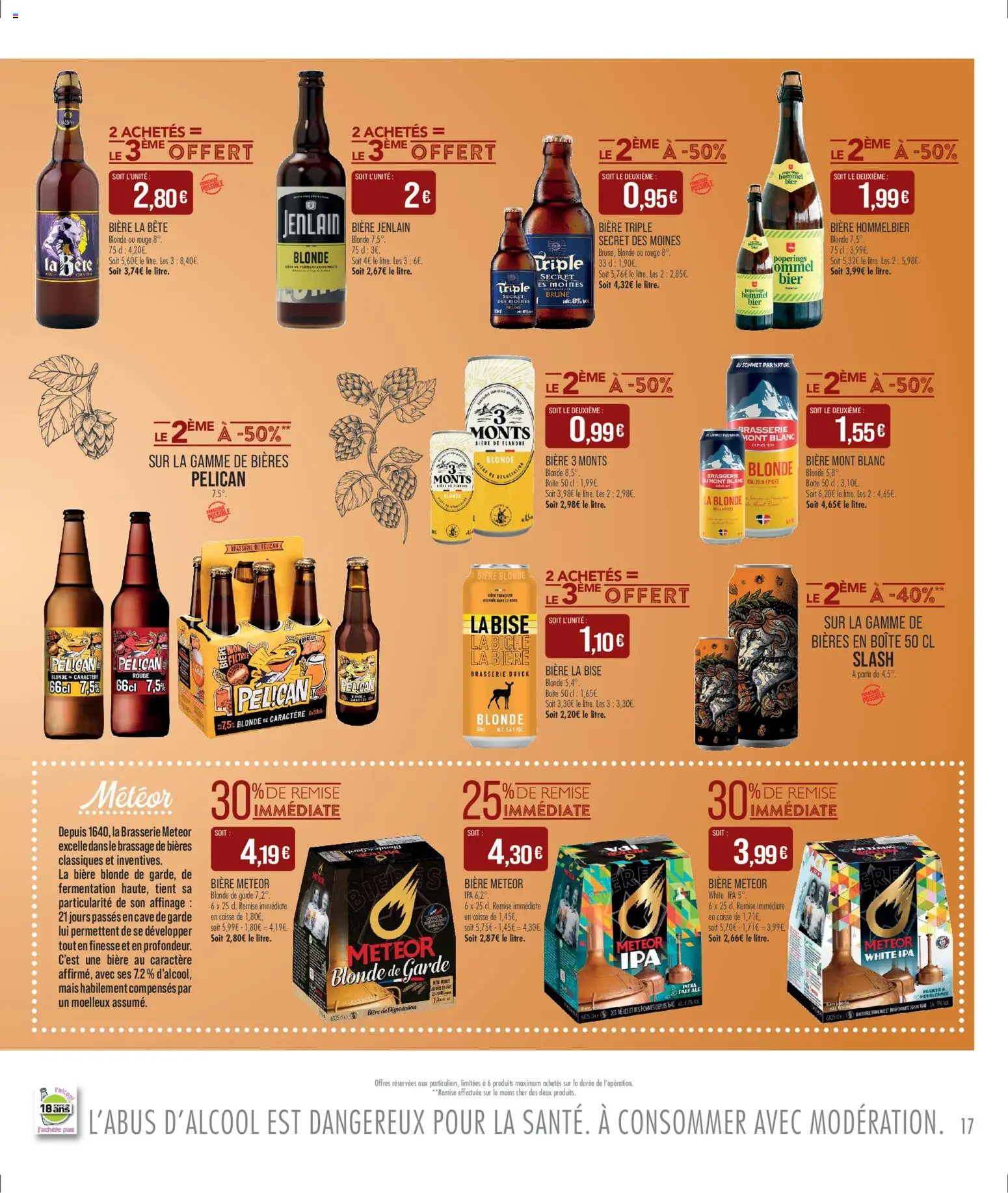 {H1} | Page: 17 | Produits: Bière blonde, Mais, Bière