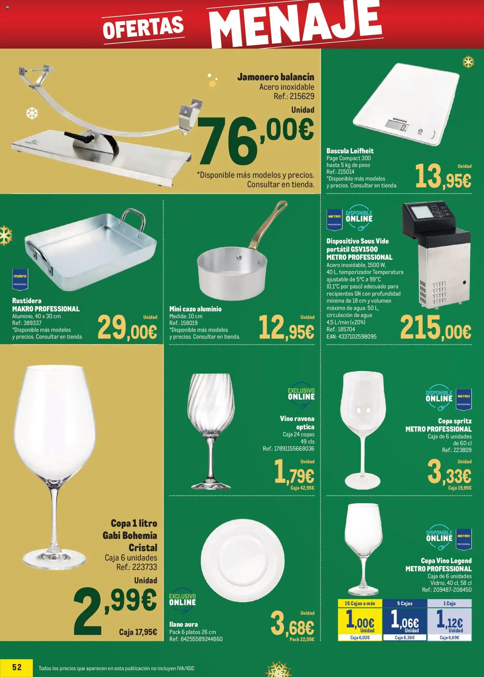 Makro - Precios Especial Cataluña │ válido desde el 09.12.2025 | Página: 52 | Productos: Vino, Peso, Caja