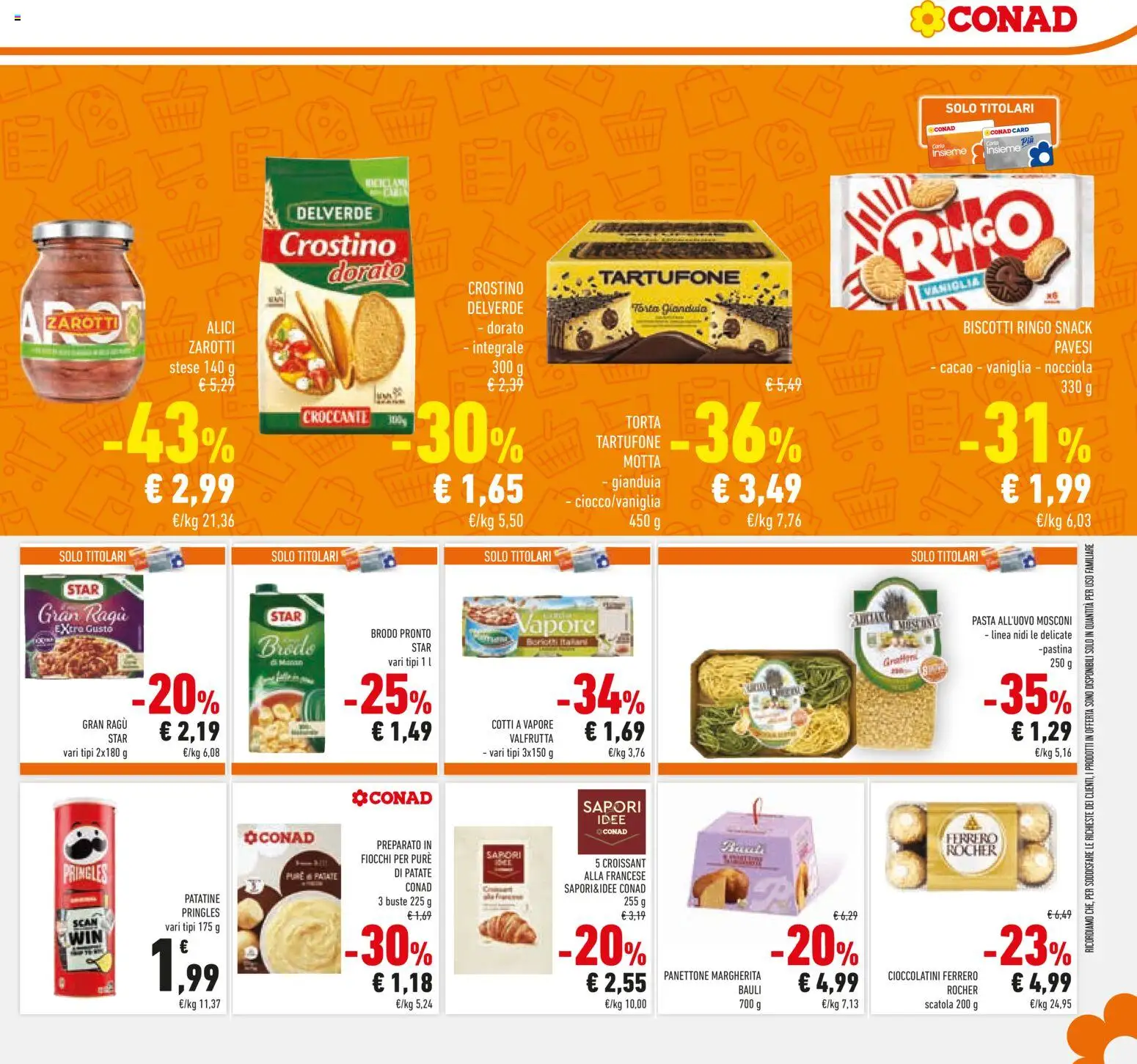 Volantino Conad del 06.11.2025 | Pagina: 27 | Prodotti: Biscotti, Croissant, Cacao, Cioccolatini