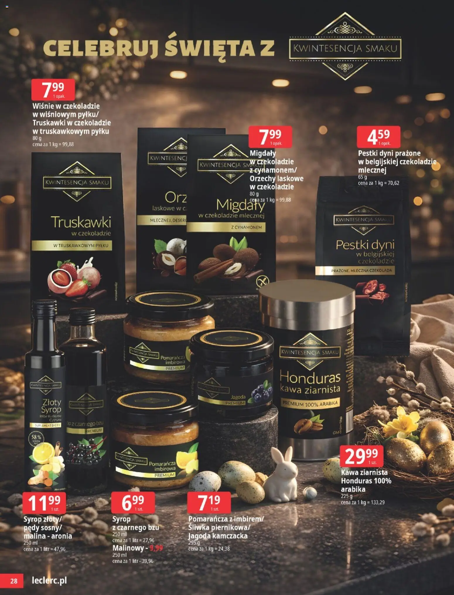 E.Leclerc gazetka - Wielkanoc od 24.03.2026 | Strona: 28 | Produkty: Imbir, Kurkuma, Orzechy laskowe, Truskawki