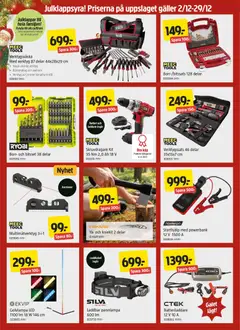 Jula - erbjudanden - Förhandsvisning av reklamblad från butik Jula aktuell från 02.12.2025 | Sida: 4 | Produkter: Borr, Galler, Pannlampa, Laddare