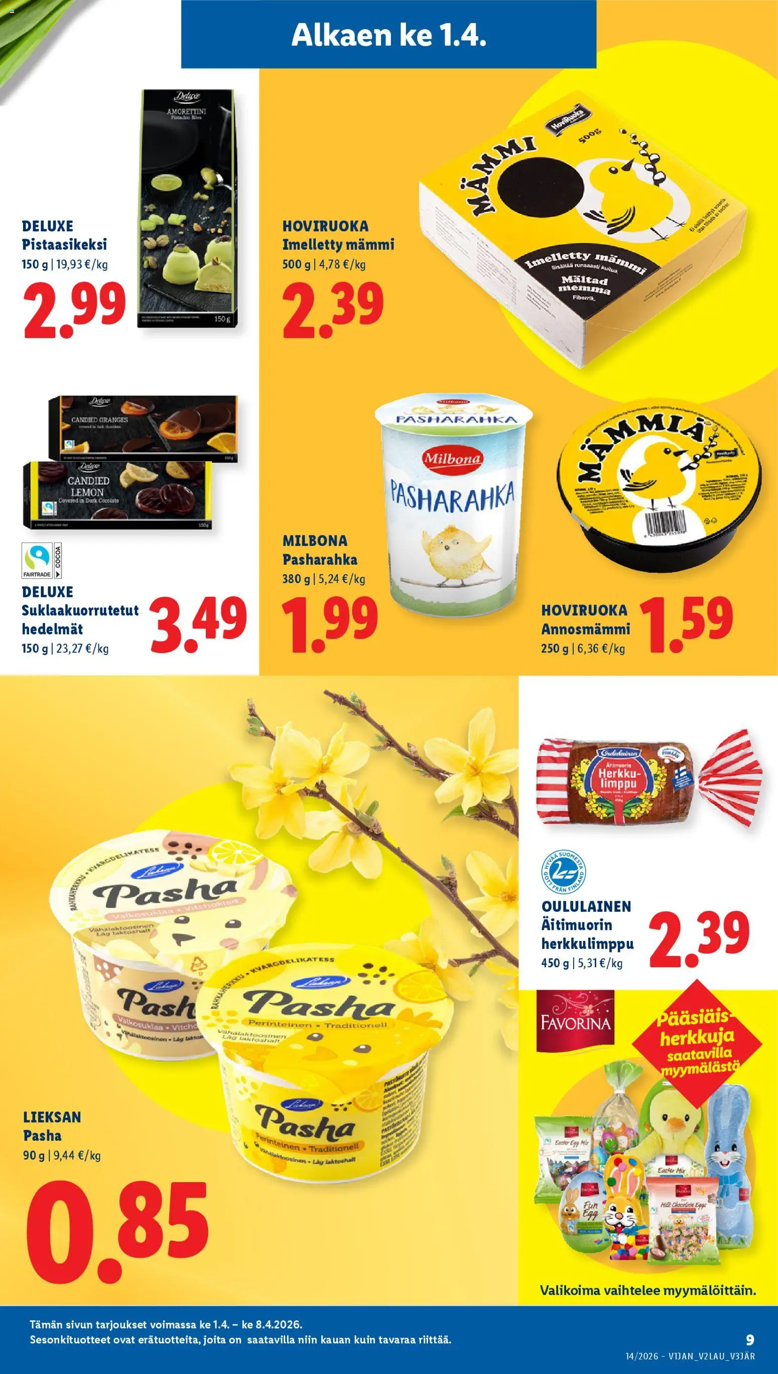 Lidl tarjoukset - Tampere – voimassa 01.04.2026 alkaen | Sivu: 9